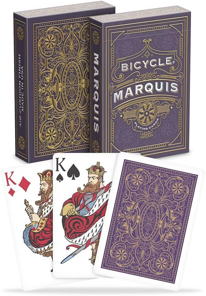 Premium Bicycle Playing Cards - Marquis Edition for Poker, Magic Tricks & Card Games | Durable & Classic Design for Casino Nights, Family Gatherings & Professional Performances