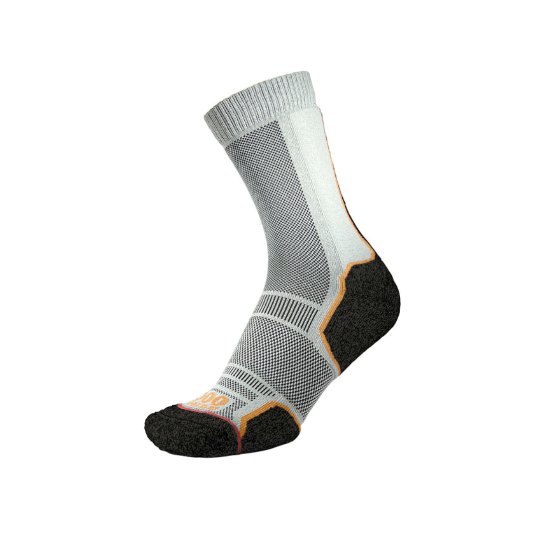 1000 Mile Men's Trek Socks - 2 Pack Moisture-Wicking Hiking Socks with Repreve Recycled Fiber for Outdoor Adventures & Daily Wear (2271B)