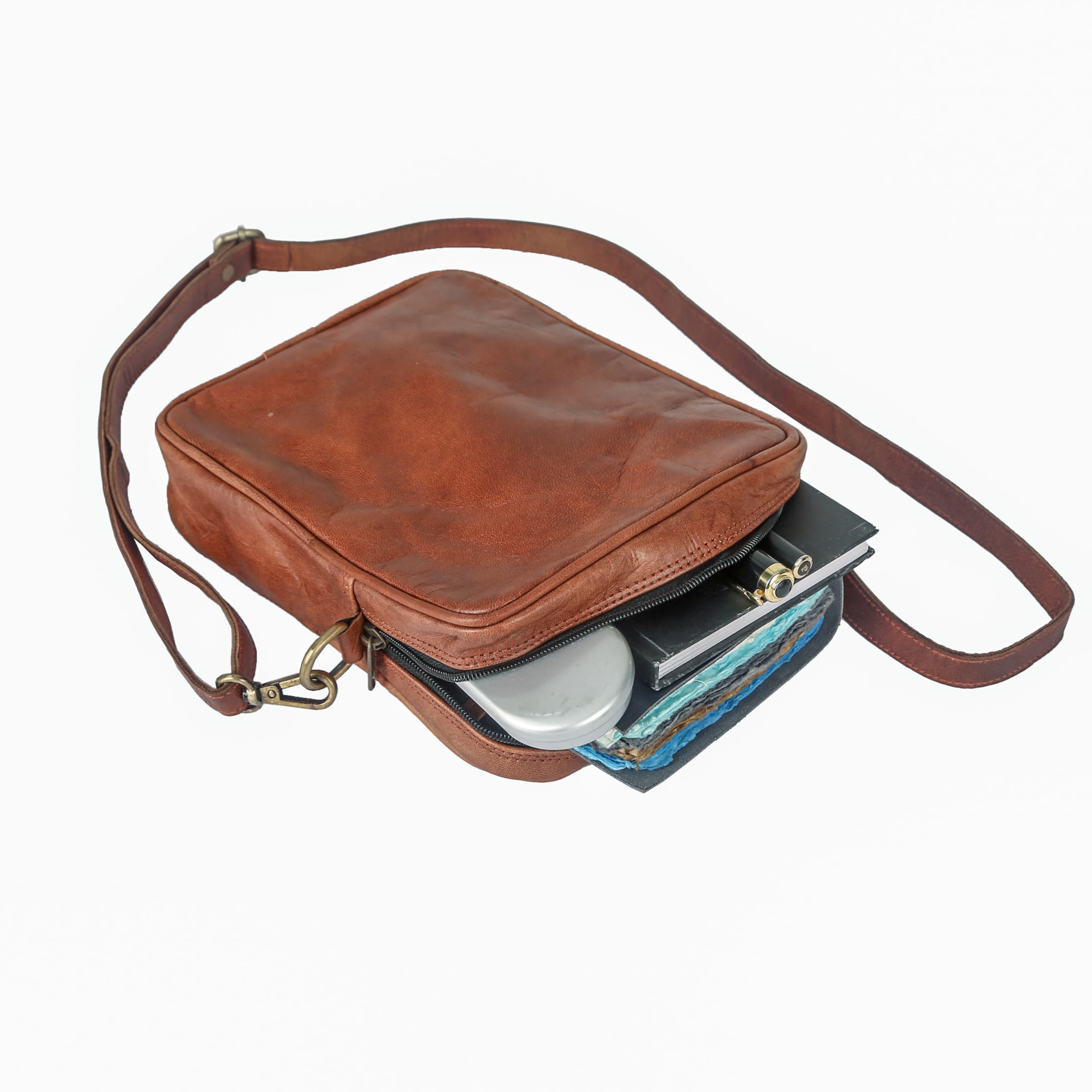 Genuine Leather Passport Holder & Crossbody Phone Wallet for Women - RFID Blocking Mini Shoulder Bag with Adjustable Strap - Perfect for Travel, Shopping, and Everyday Use