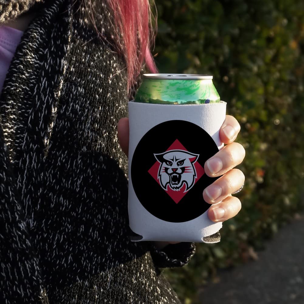 Davidson College Insulated Can Cooler - Collapsible Drink Sleeve & Beverage Holder for Beer, Soda & Energy Drinks - Perfect for Tailgates, BBQs & College Parties