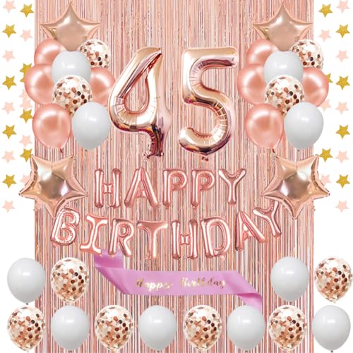 Rose Gold 45th Birthday