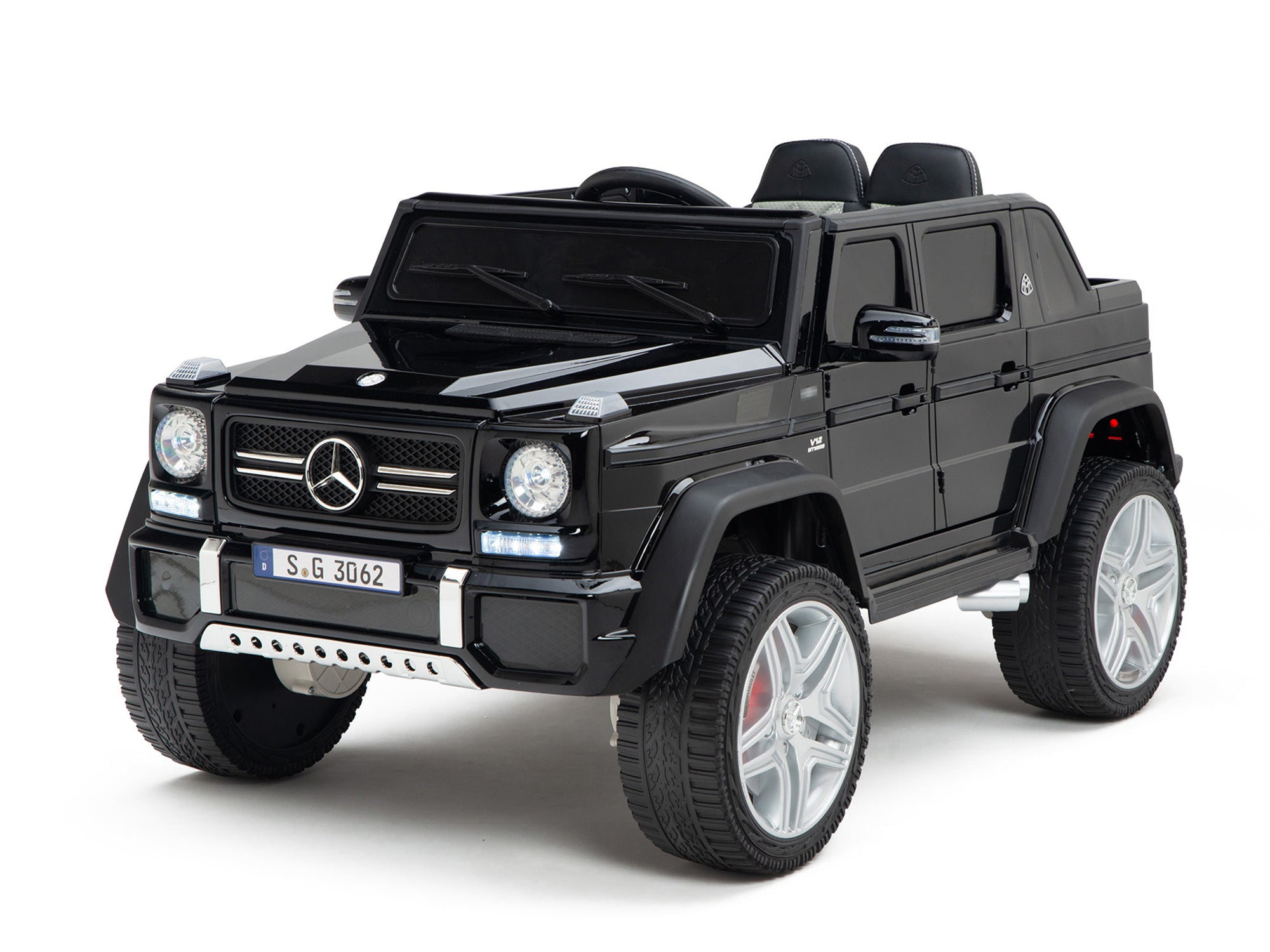 12V Mercedes Maybach G650 Landaulet Kids Ride On Car with Remote Control - Black Electric SUV Toy for Boys & Girls - Perfect for Birthday Gifts, Outdoor Play, and Backyard Fun