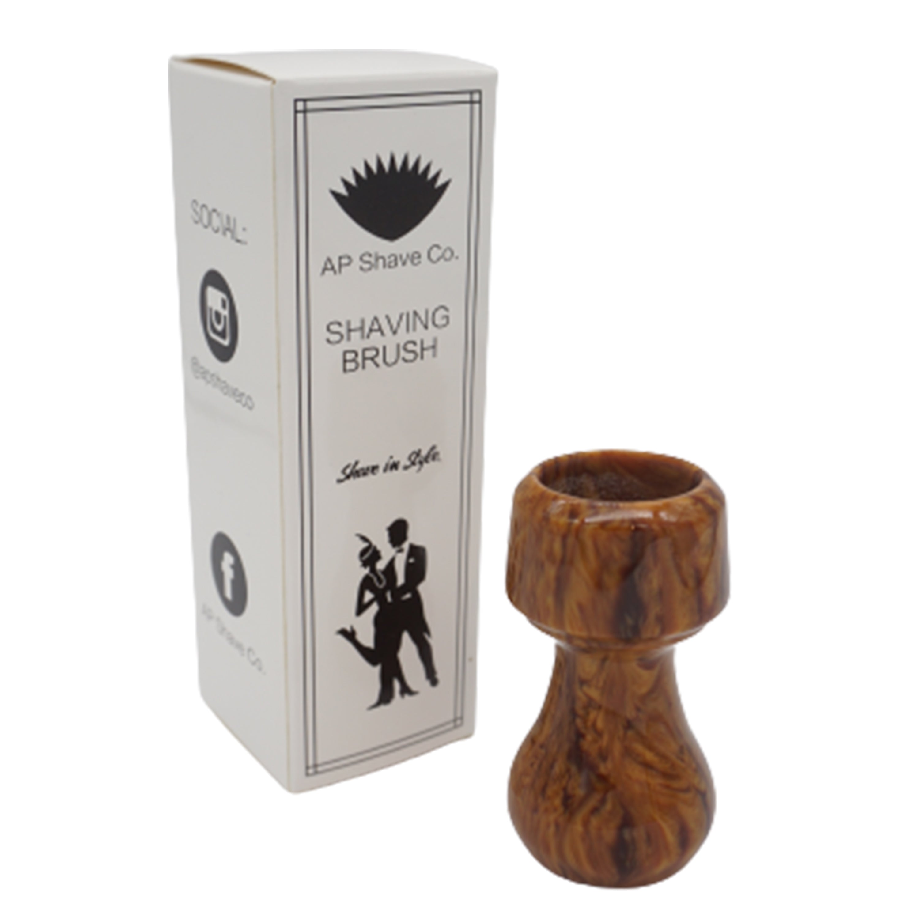 Premium Briar Wood Handcrafted Shaving Brush Handle for 24mm & 26mm Knots - Perfect for Wet Shaving & Grooming Gifts