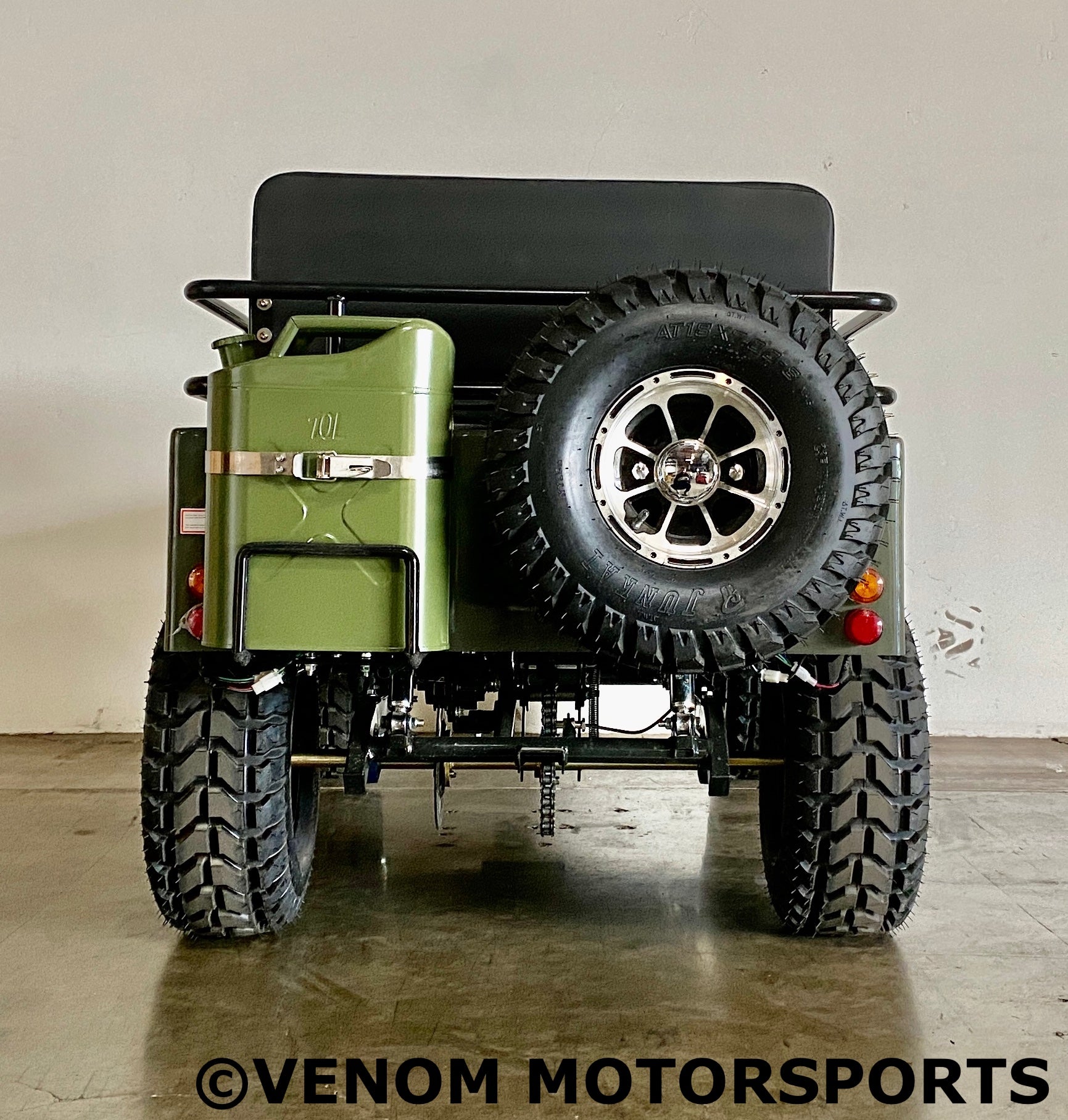 Thunderbird 125cc Mini Jeep Willys Edition - 3-Speed Manual Transmission Kids ATV for Off-Road Adventure | Perfect for Backyard Riding, Trail Exploration & Outdoor Fun