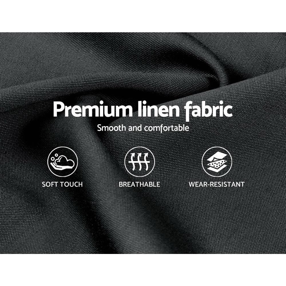 King Premium Altona Bed Charcoal Euro Top Mattress - Medium Firm Support with Cooling Bamboo Topper | Perfect for Master Bedrooms, Guest Rooms & Hot Sleepers