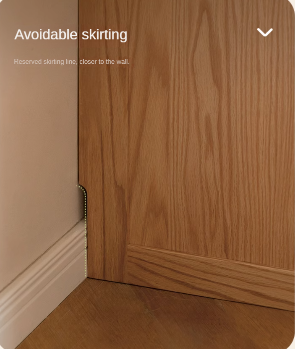 Solid Oak Wood Wardrobe & Floor Cabinet Set - Durable Storage for Bedroom, Closet, and Living Room Organization