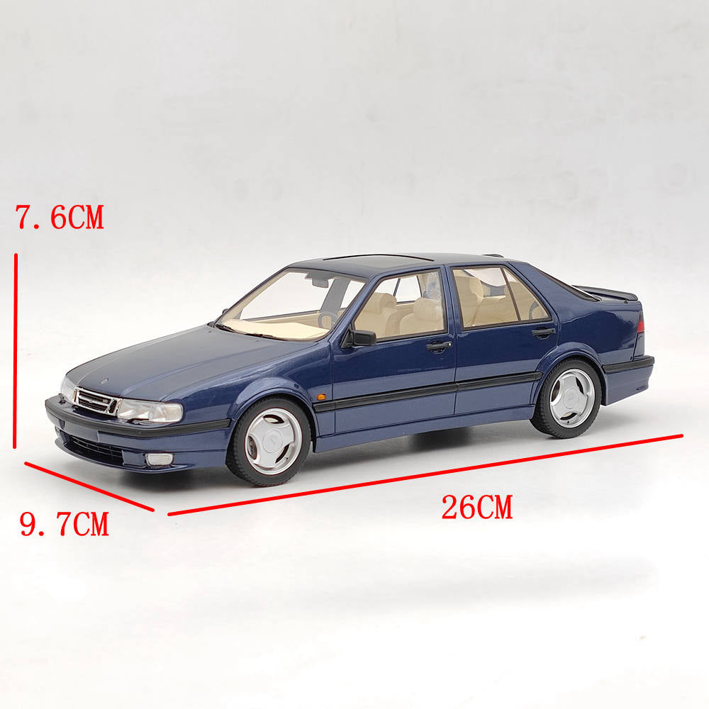 1/18 Scale Saab 9000 Aero CS 1985 Limited Edition Blue Resin Model Car - DNA Collectibles DNA000139 - Perfect for Car Enthusiasts, Collectors, and Gift Giving
