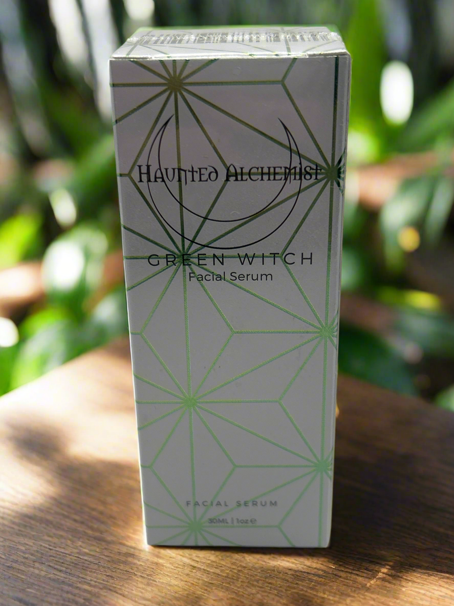 Green Witch Serum - Organic Facial Serum for Glowing Skin | Hydrating & Anti-Aging Skincare | Perfect for Night Routine & Dry Skin Care