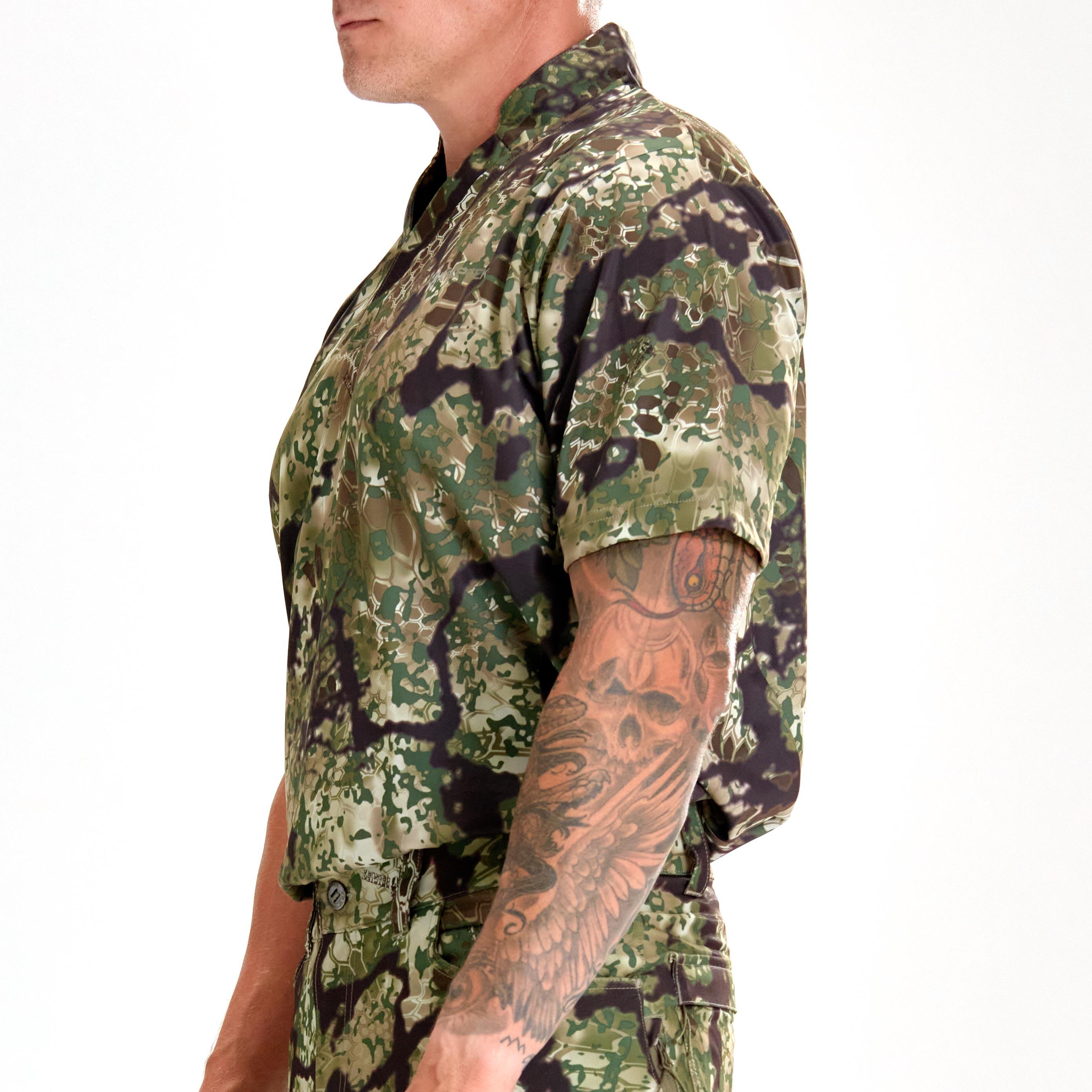 Dallol Rugby Short Sleeve Camouflage Jersey - Men's Sports Apparel for Rugby, Training & Outdoor Activities