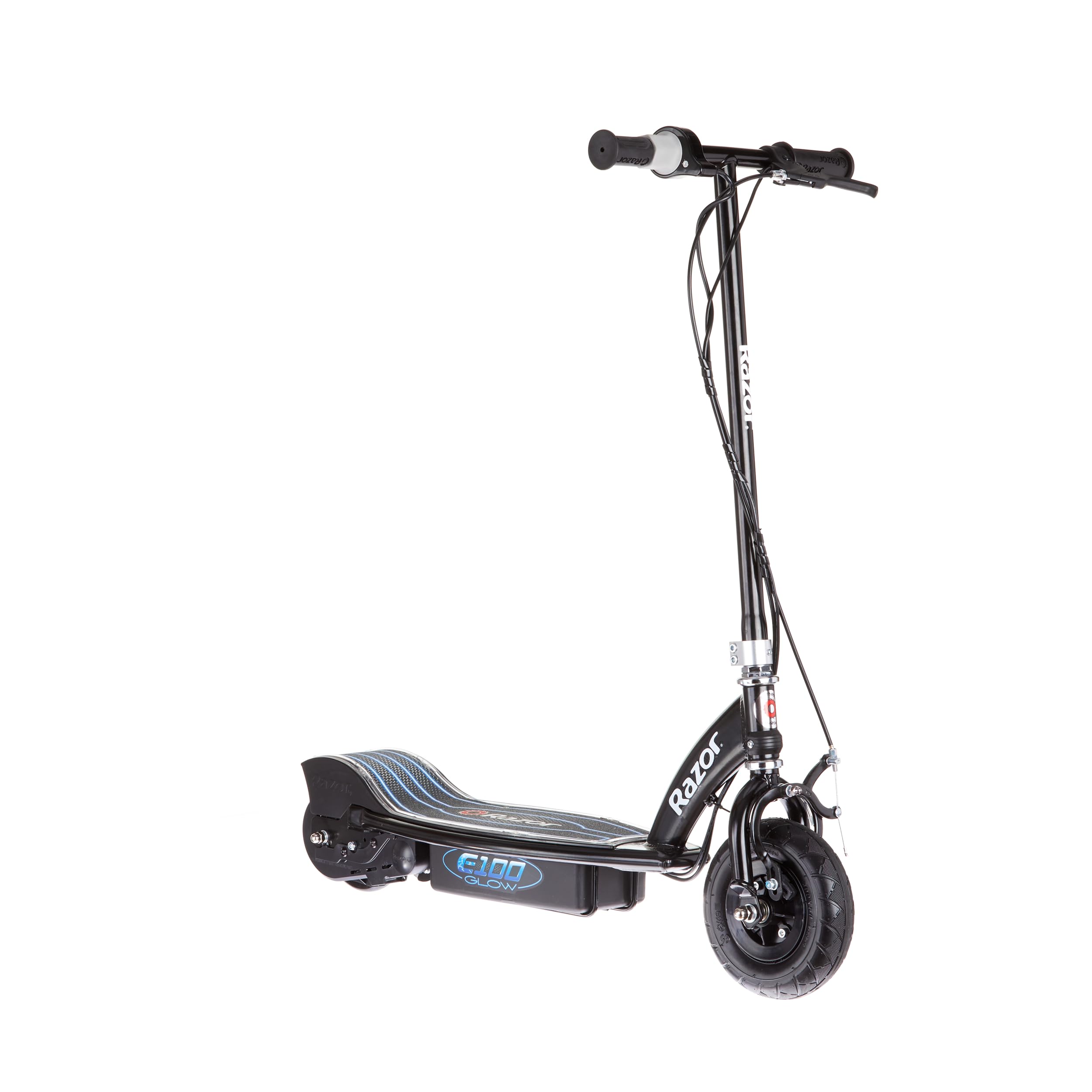 Razor E100 Electric Glow Scooter for Kids - Light Up Wheels & Deck, 8 MPH, 40 Min Ride Time - Perfect for Neighborhood Rides, Commuting to School & Outdoor Fun