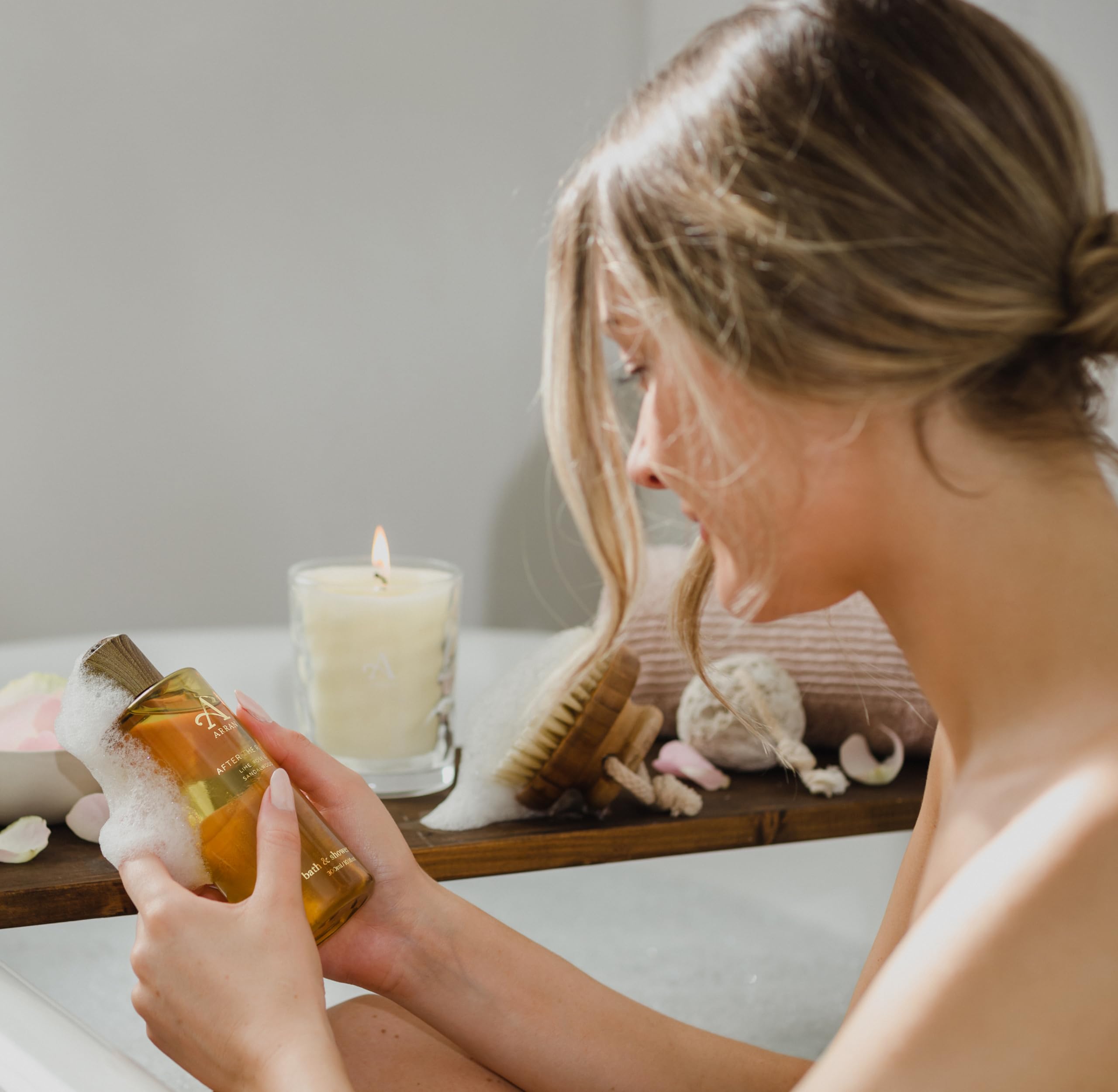 Arran After the Rain Body Gift Set - Sandalwood, Lime & Rose Scented Bath & Body Collection | Perfect for Spa Days, Relaxation & Romantic Gifts