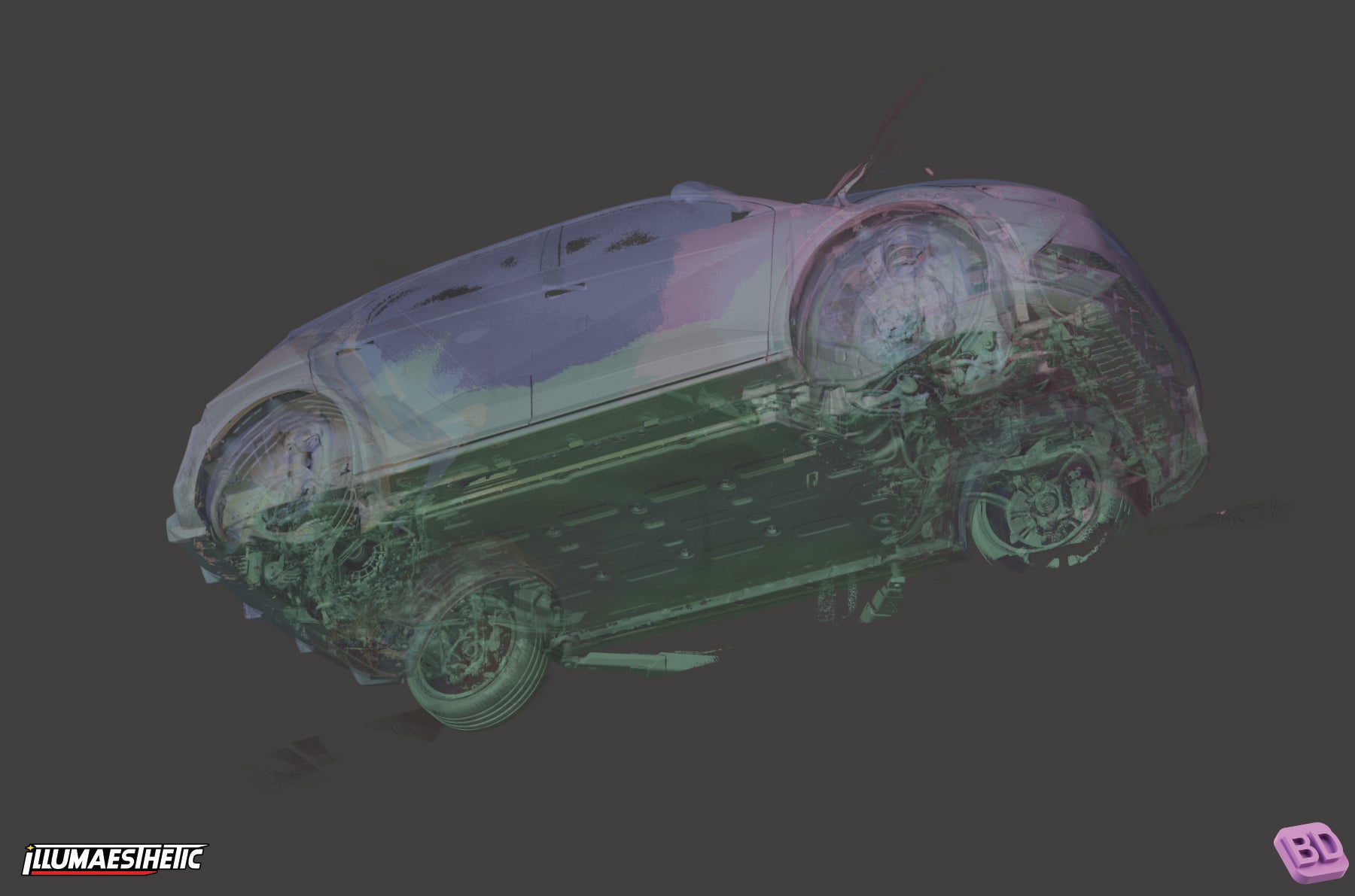 2023+ Hyundai Ioniq 5 N (NE) 3D Scan Kit - High Precision Car Model for 3D Printing & Automotive Design - Perfect for DIY Projects, Vehicle Customization & Digital Prototyping