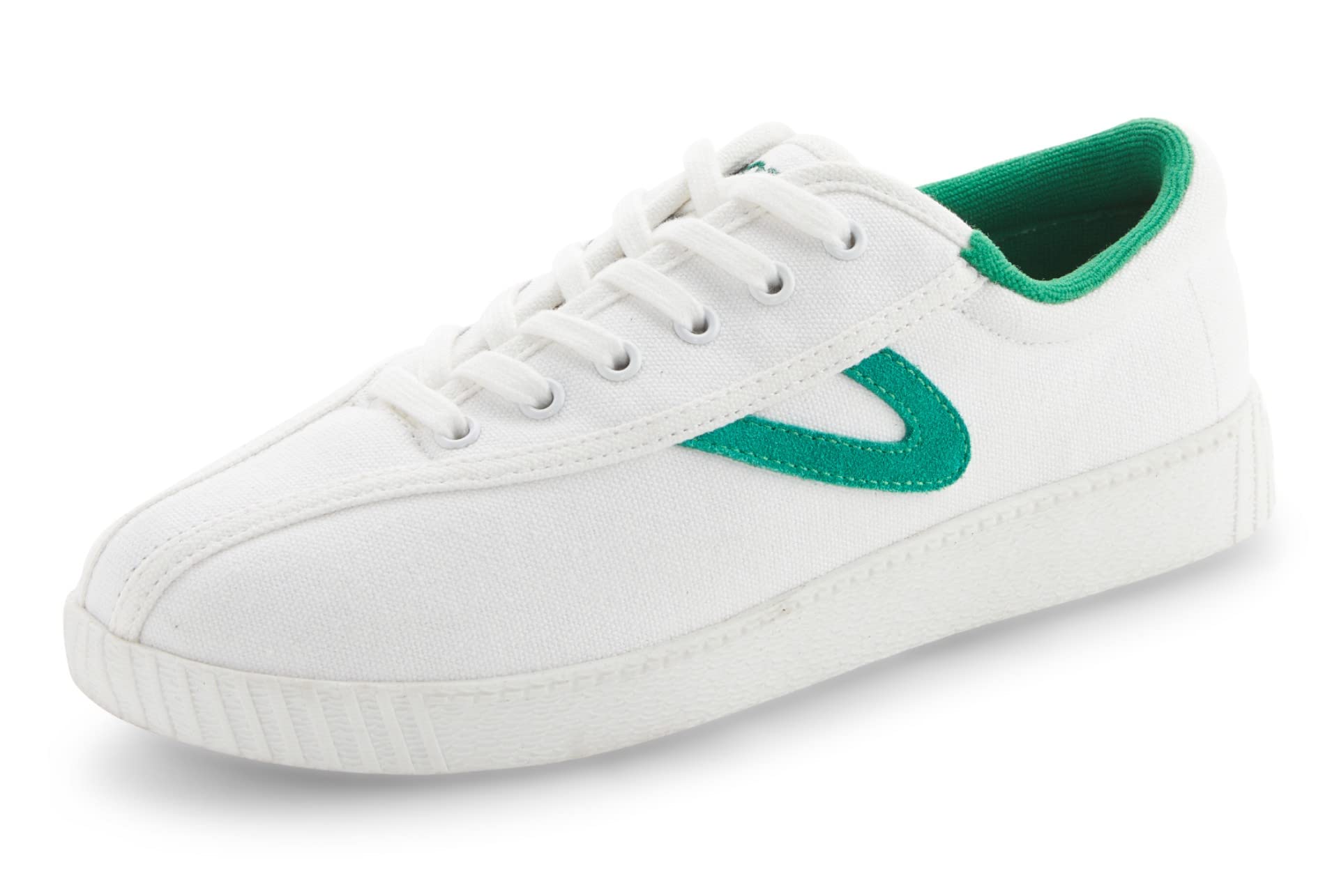 TRETORN Men's Nylite Canvas Sneakers - Comfortable Casual Shoes for Walking, Running & Everyday Wear | Classic White Low-Top Tennis Shoes for Men | Perfect for Gym, Work & Street Style