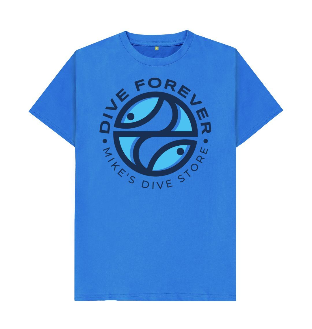 Forever Dive T-Shirt - Blue Logo with Blue Outline | Casual Wear, Street Style & Everyday Comfort