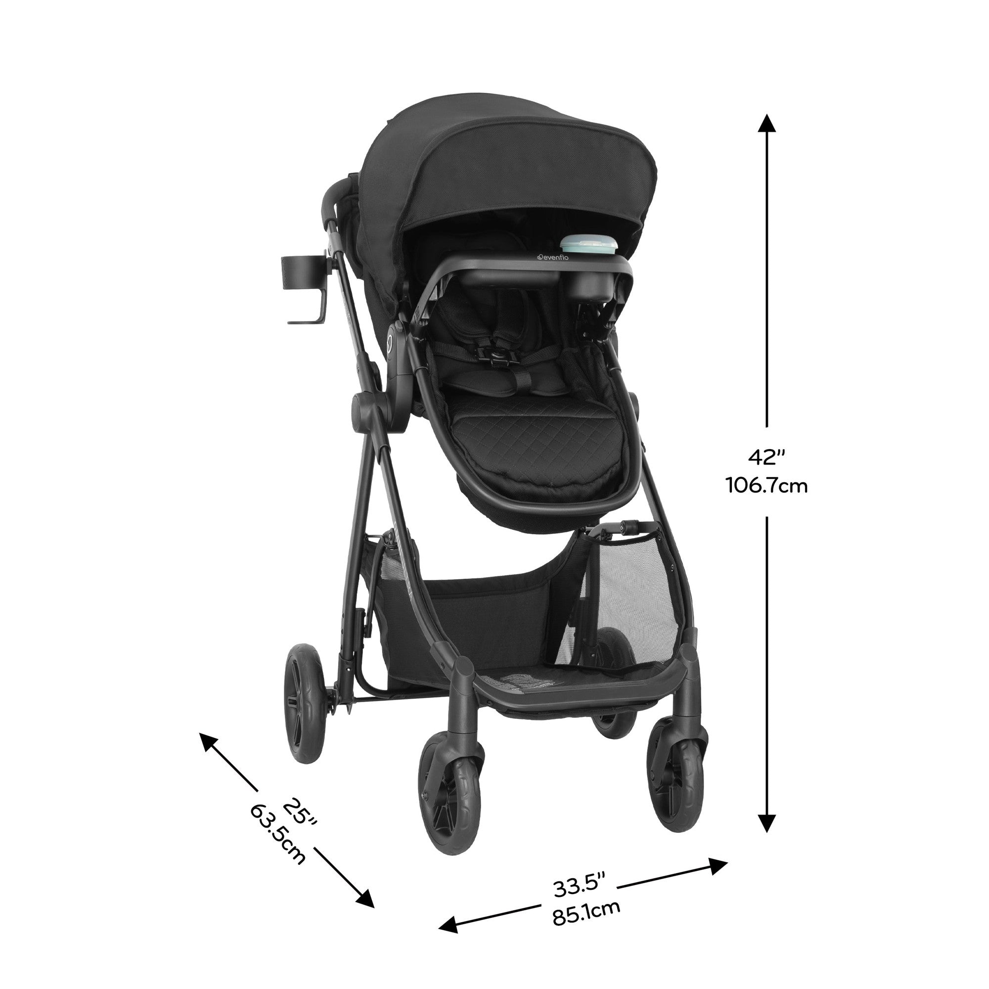 Evenflo Omni Ultra Travel System - Lightweight Stroller & Car Seat Combo for Babies & Toddlers | Perfect for Travel, Shopping & Daily Outings