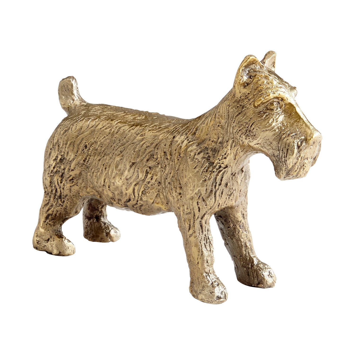 Cyan Design 11236 Aged Brass Dog Token - Vintage Home Decor, Collectible Figurine for Shelf Display, Gift for Dog Lovers