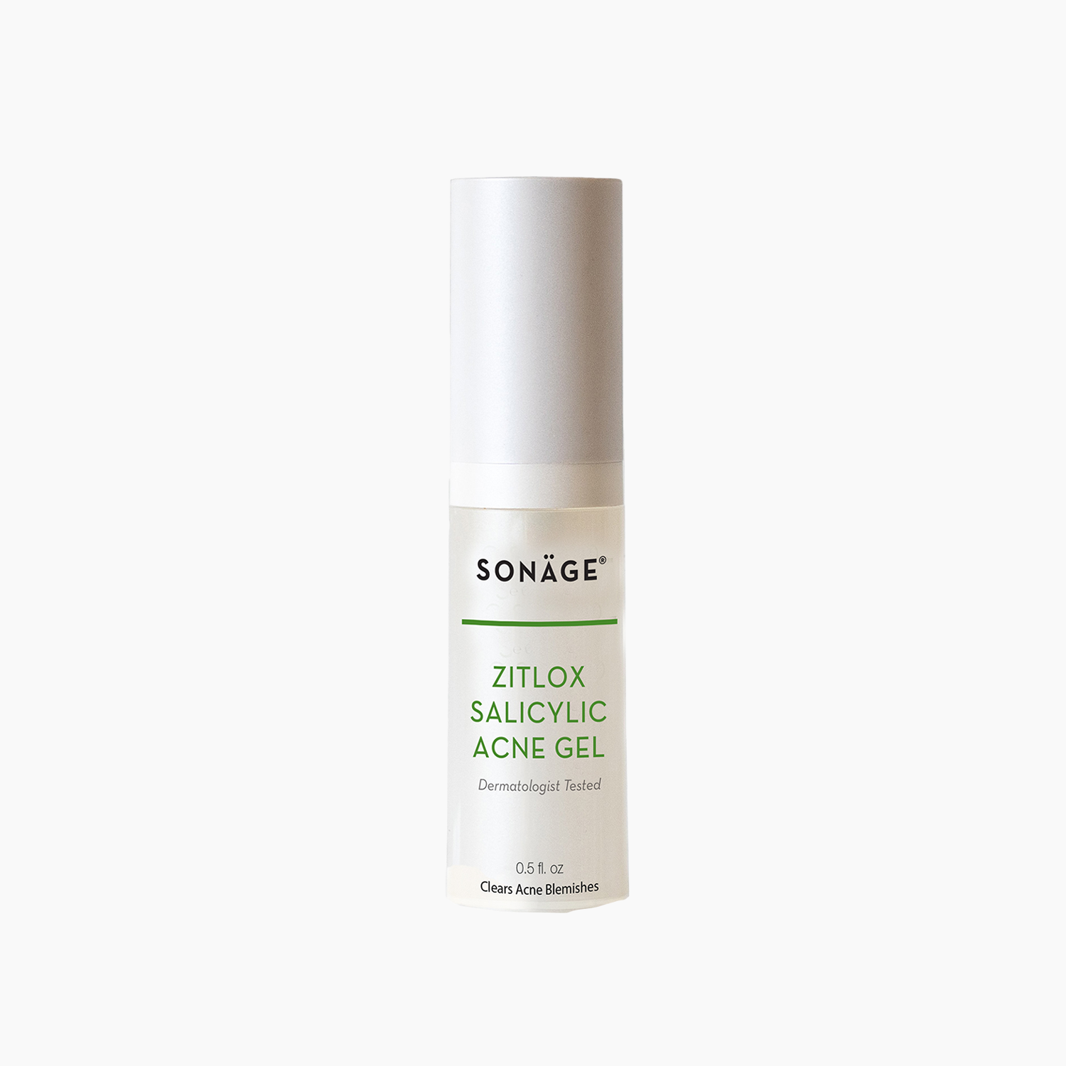 Zitlox Salicylic Acid Acne Treatment Gel - Fast-Acting Spot Treatment for Face & Body - Best for Teen & Adult Acne, Pimples & Breakouts - Use for Oily Skin, Blackheads & Blemishes