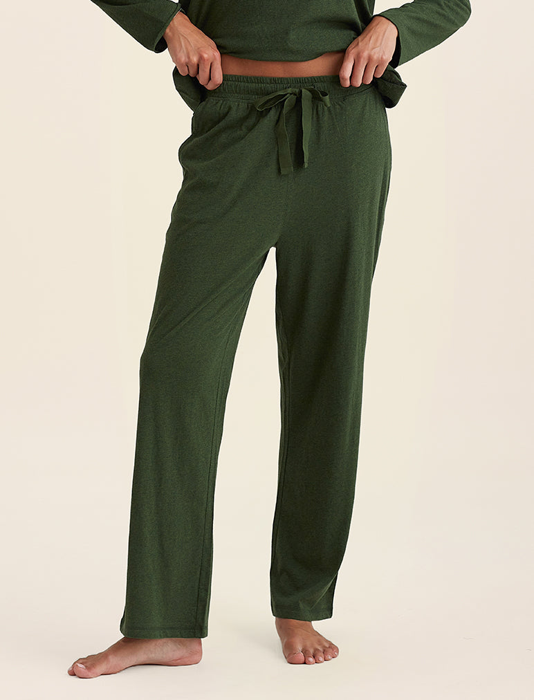 Jada Organic Cotton Straight Leg Pants for Women - Comfortable High Waist Trousers with Stretch - Eco-Friendly Casual & Work Pants for Everyday Wear