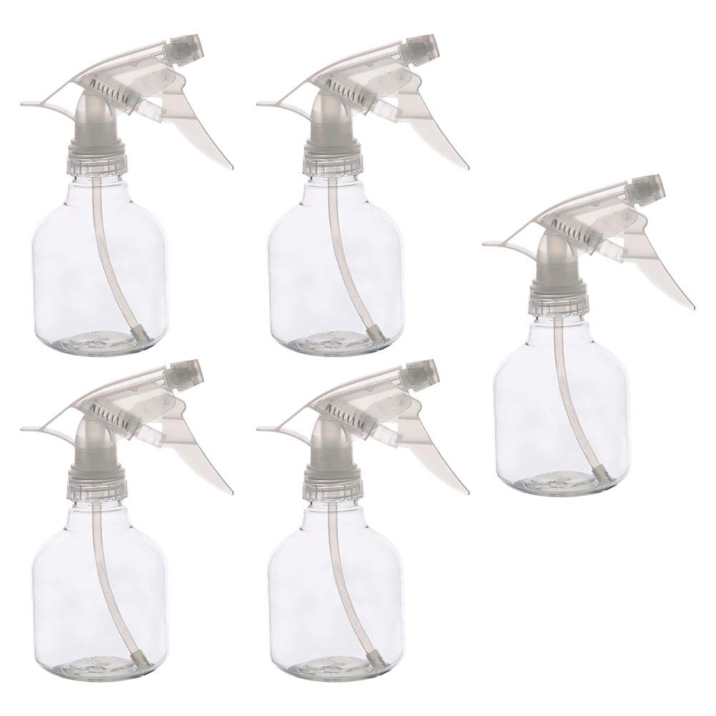 Uonlytech 5-Pack Fine Mist Spray Bottles for Hair, Travel, Essential Oils & Pet Care - Perfect for Salon, Home & On-The-Go Use