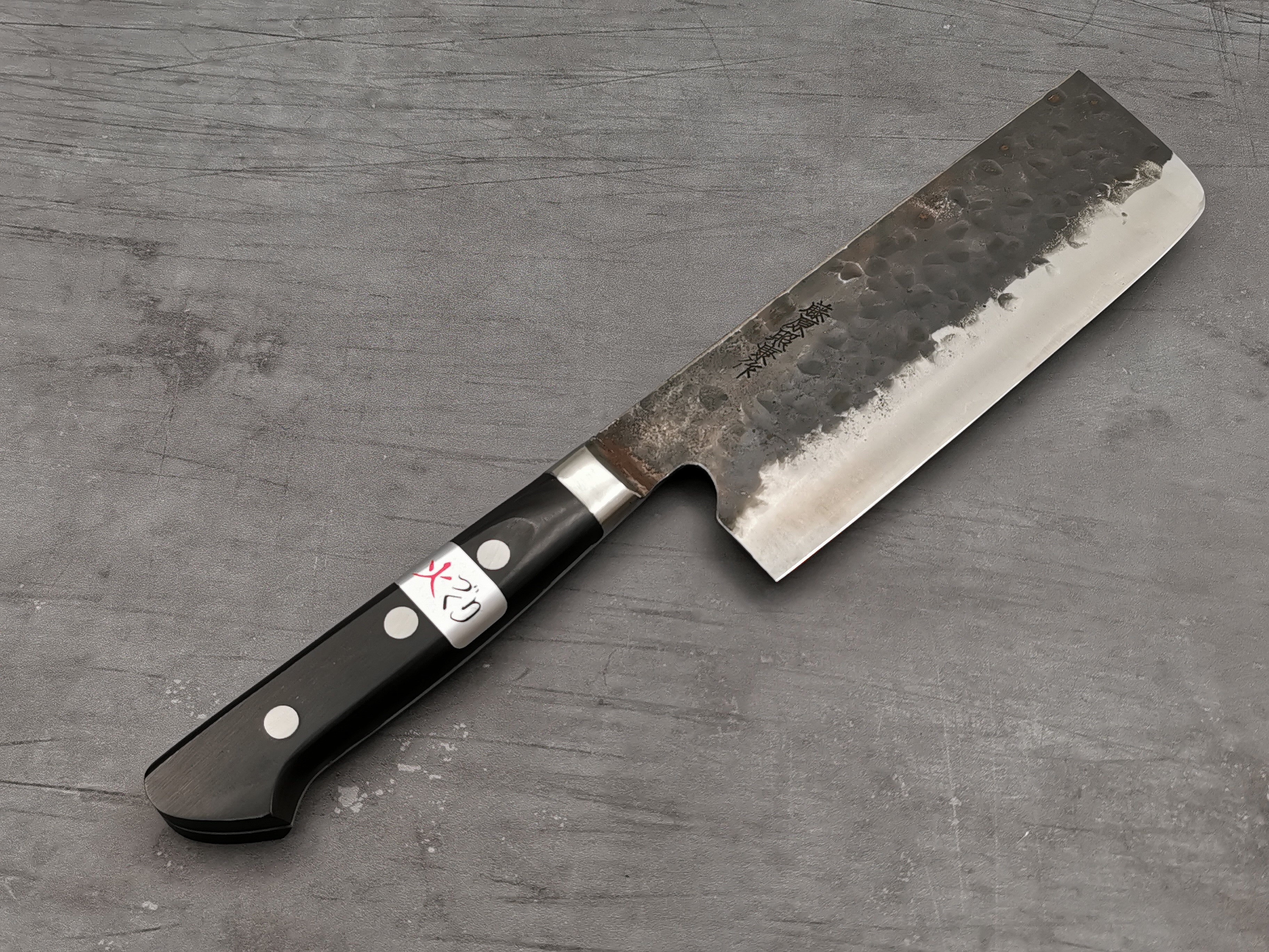 Premium Fujiwara Denka Nakiri Knife - Japanese High-Carbon Steel Vegetable Knife for Professional Chefs & Home Cooking - Perfect for Slicing, Dicing & Chopping Vegetables