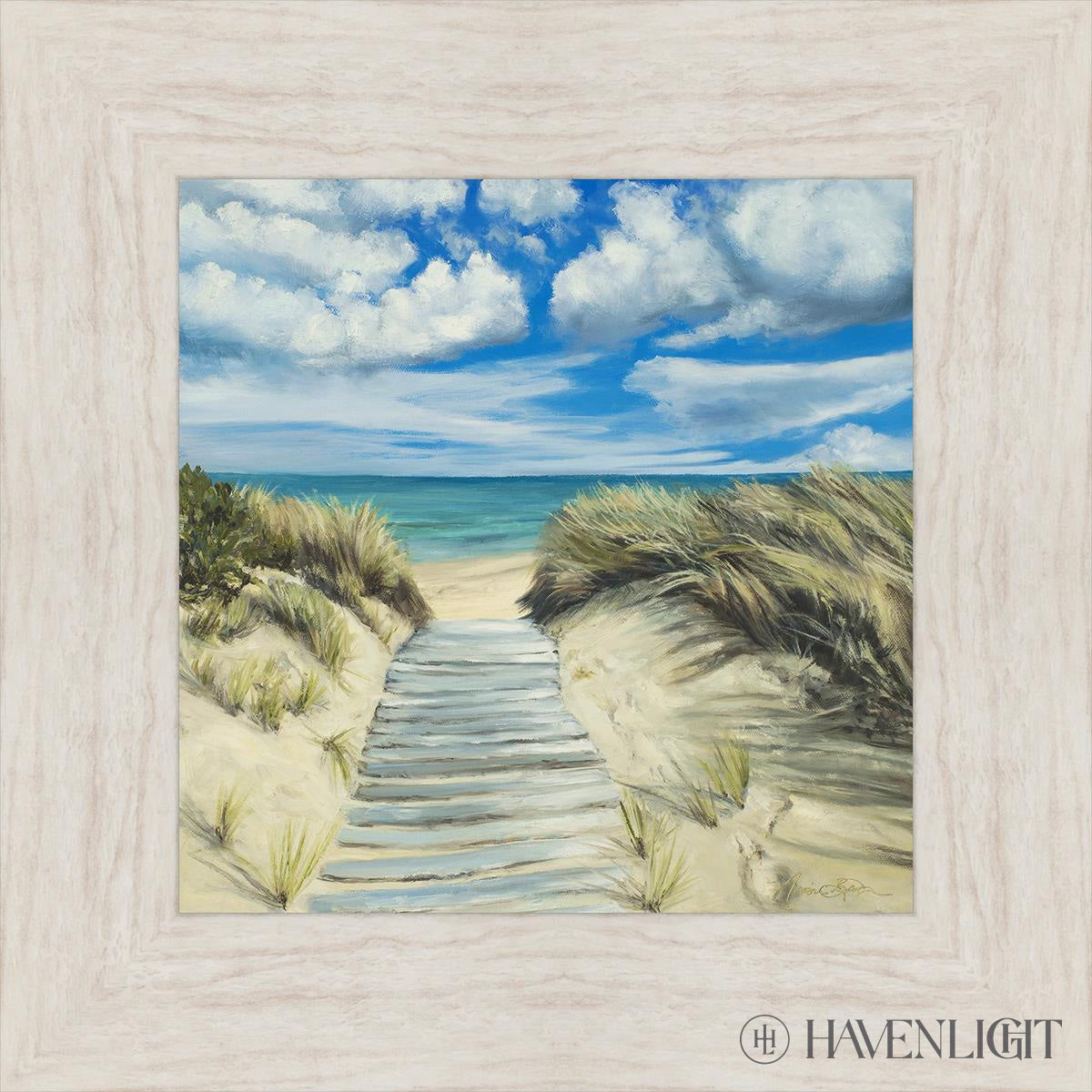 Seaside Decor - Handcrafted Broken Path Mosaic Art Piece for Home & Garden Wall Decor | Perfect for Beach House, Coastal Living Room, or Outdoor Patio