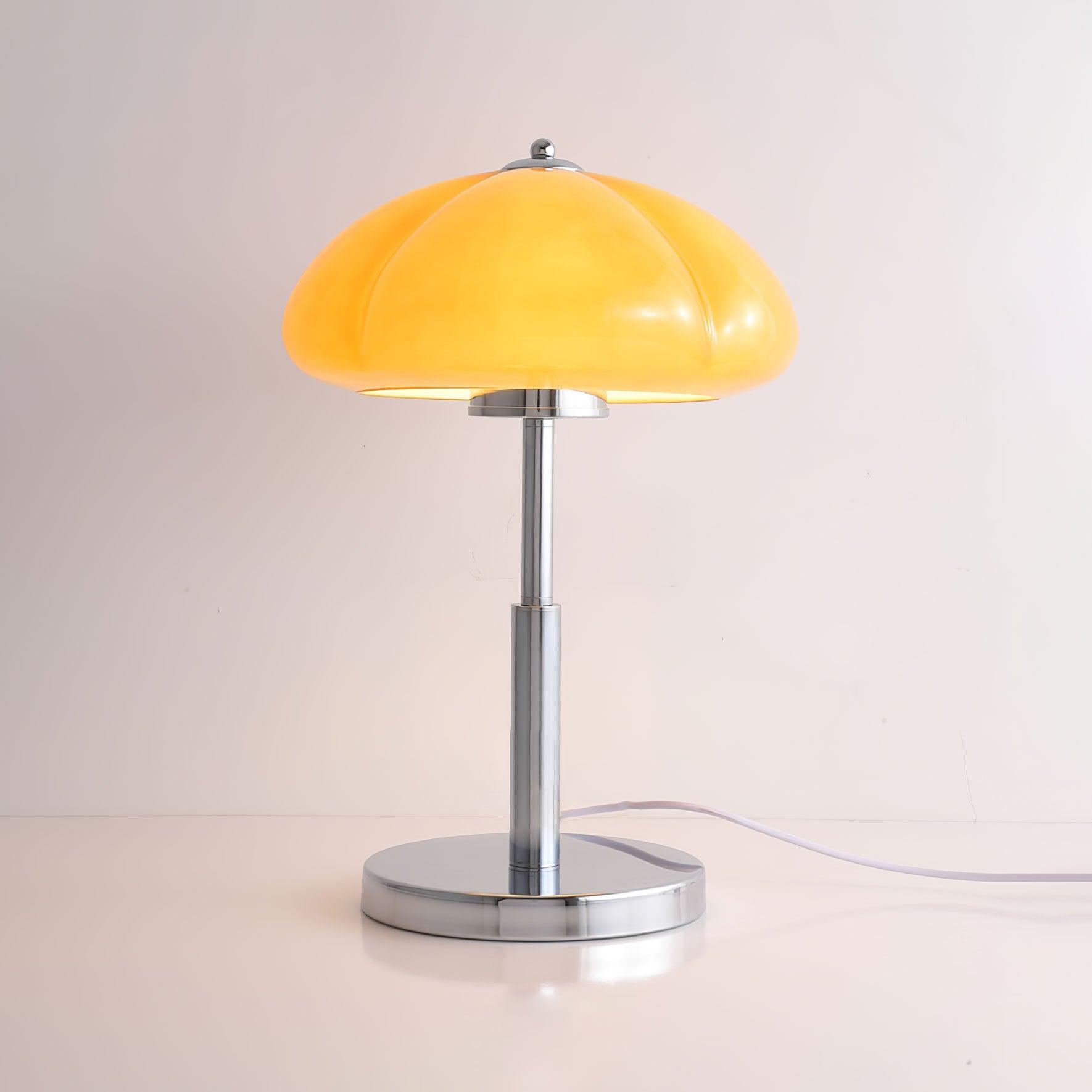 Modern Mushroom Bauhaus Table Lamp - Minimalist Design for Bedroom, Living Room & Office - Warm White LED Light for Cozy Ambience