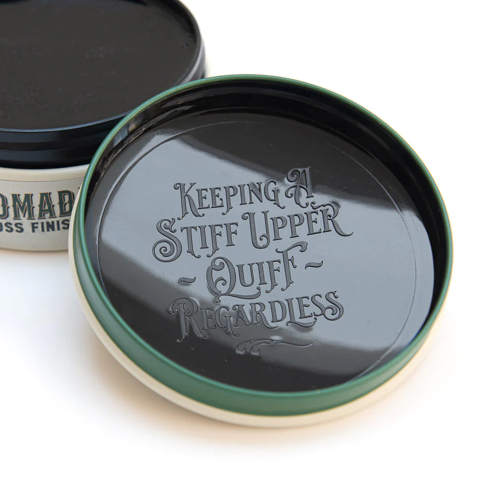 Captain Fawcett's Strong Hold Pomade - 100g Green Hair Styling Wax for Men | Perfect for Classic Slick Back, Pompadour & Vintage Hairstyles