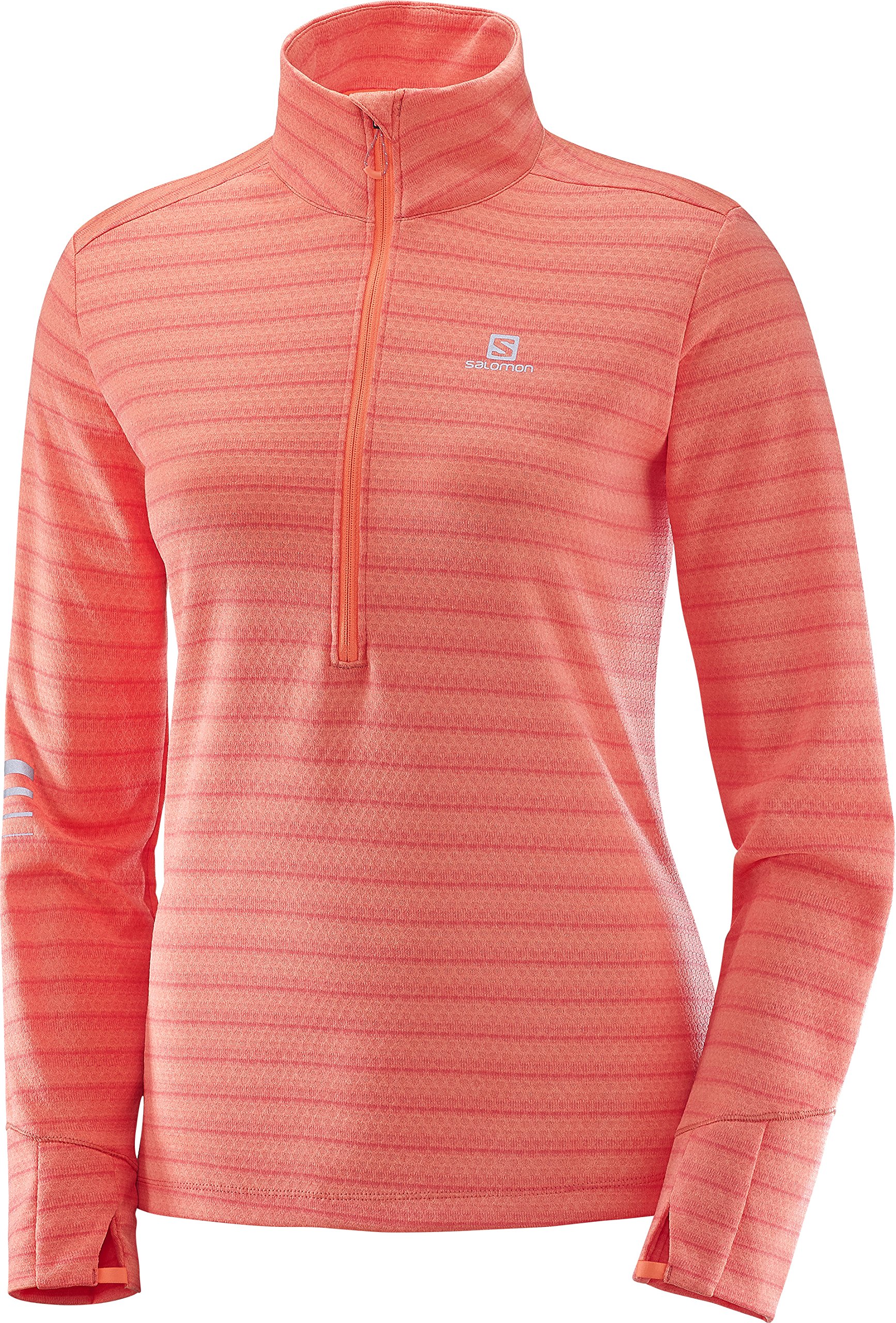 Salomon Women's Lightning Half Zip Mid Fleece Jacket - Warm & Comfortable Mid-Layer for Hiking, Running & Outdoor Activities