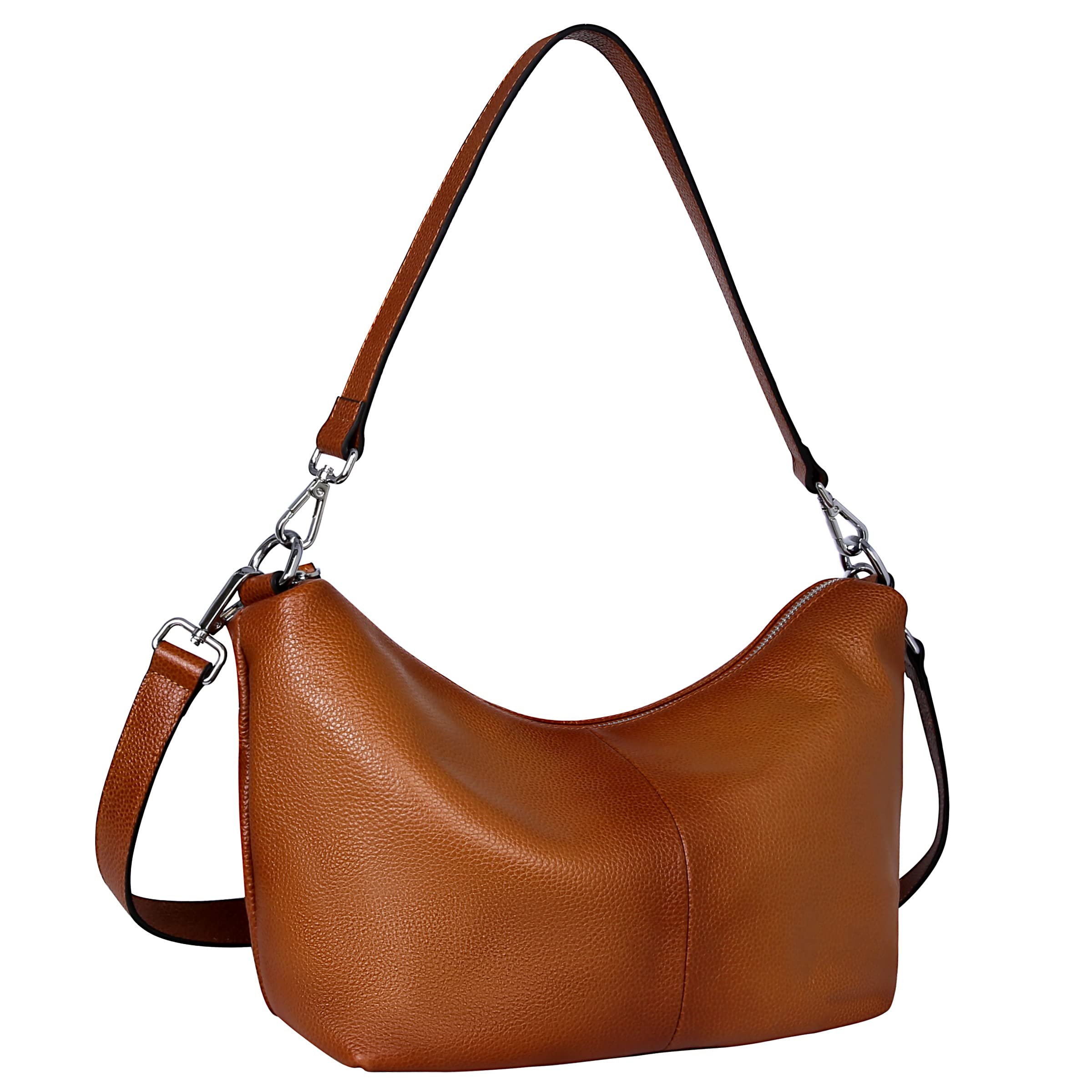 Iswee Genuine Leather Handbags for Women - Stylish Crossbody Purse, Designer Shoulder Bag & Small Tote - Perfect for Everyday Use, Work, Travel & Shopping