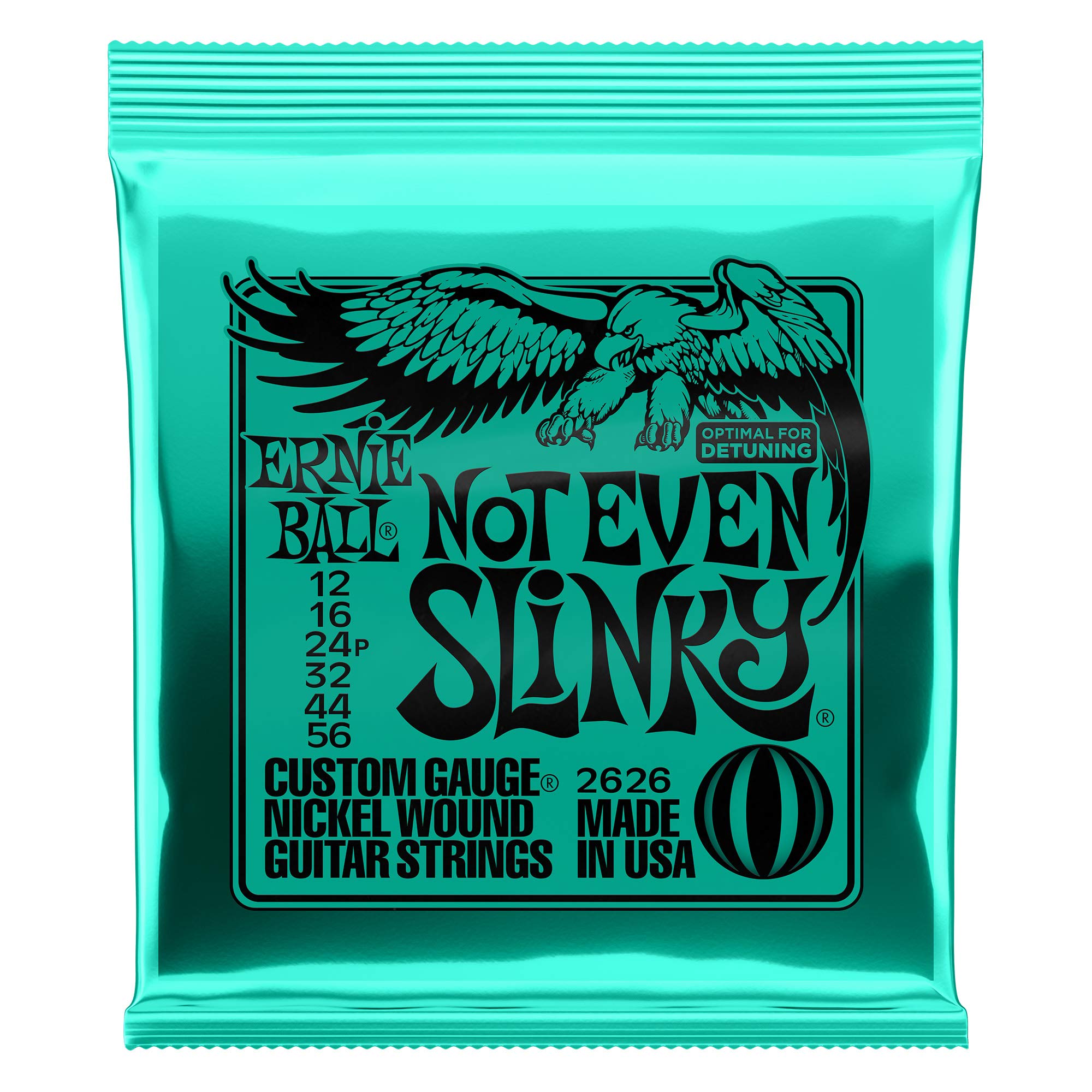 Ernie Ball P02626 Not Even Slinky Electric Guitar Strings - 12-56 Gauges (Pack of 12) | Perfect for Heavy Riffs & Drop Tunings