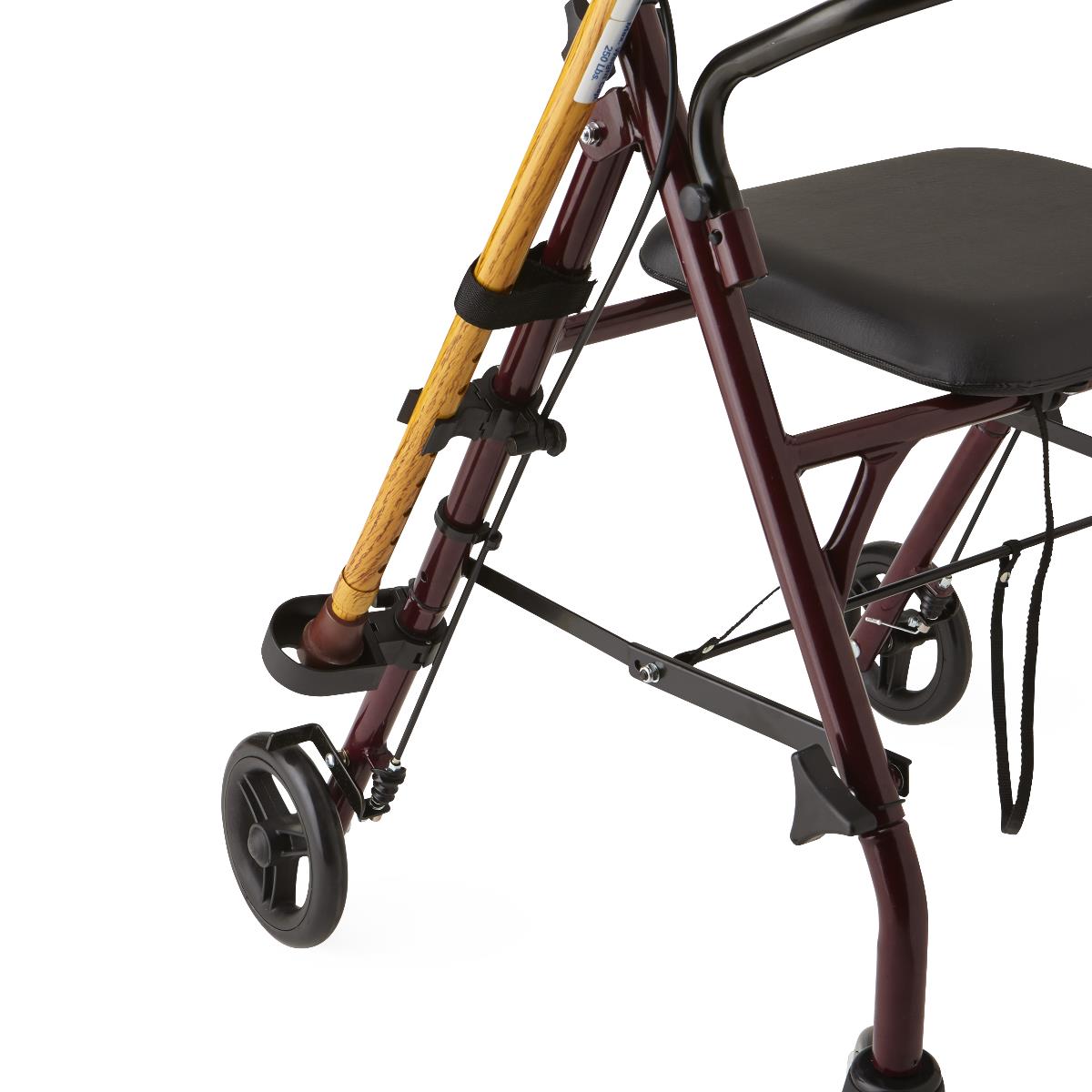 Sturdy Cup and Cane Holder - Adjustable Walking Stick Accessory for Seniors & Disabled - Perfect for Travel, Hiking, and Daily Use