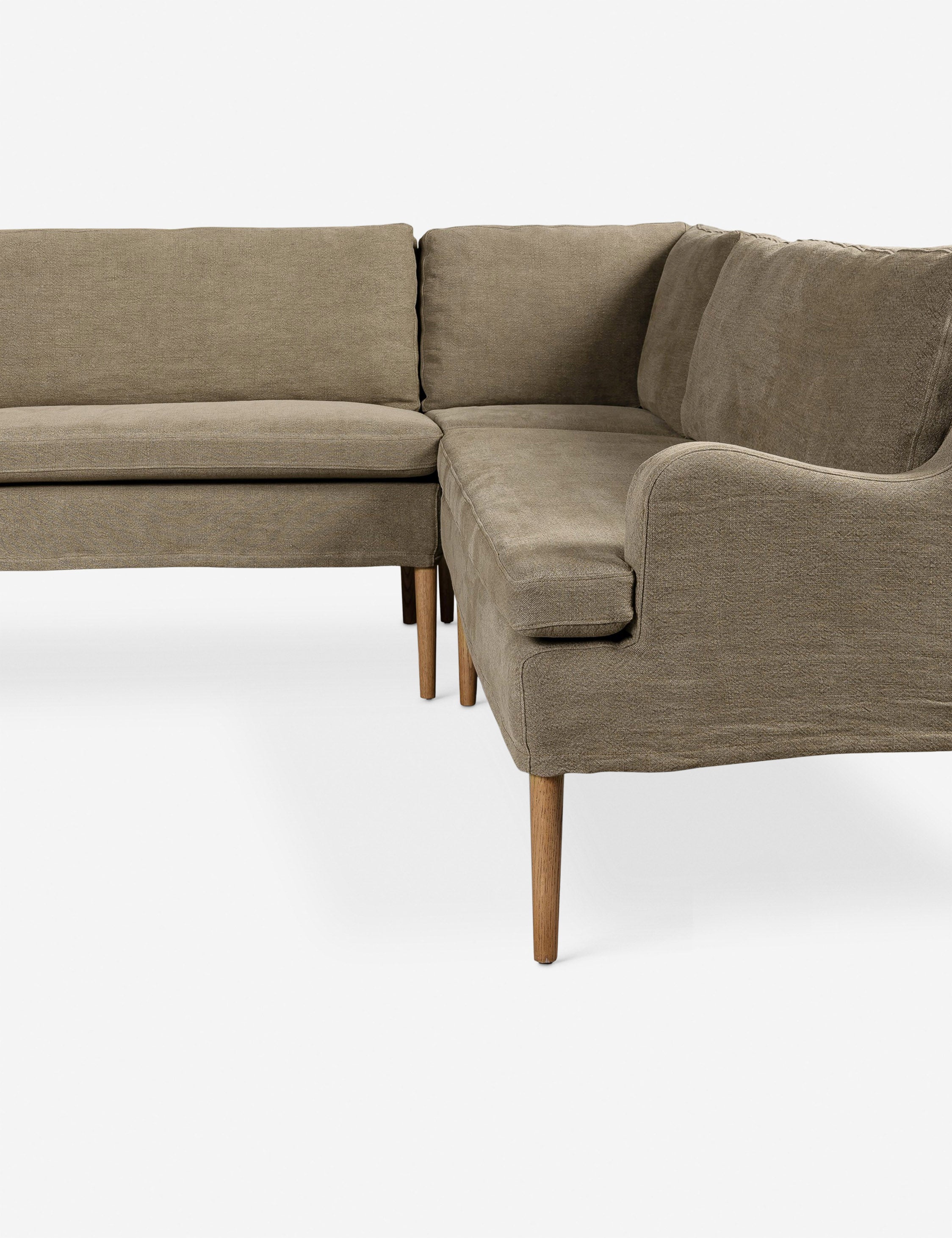 Aurelia U-Shaped Dining Banquette - Modern Upholstered Bench by Amber Lewis x Four Hands for Kitchen, Breakfast Nook, or Dining Room Seating