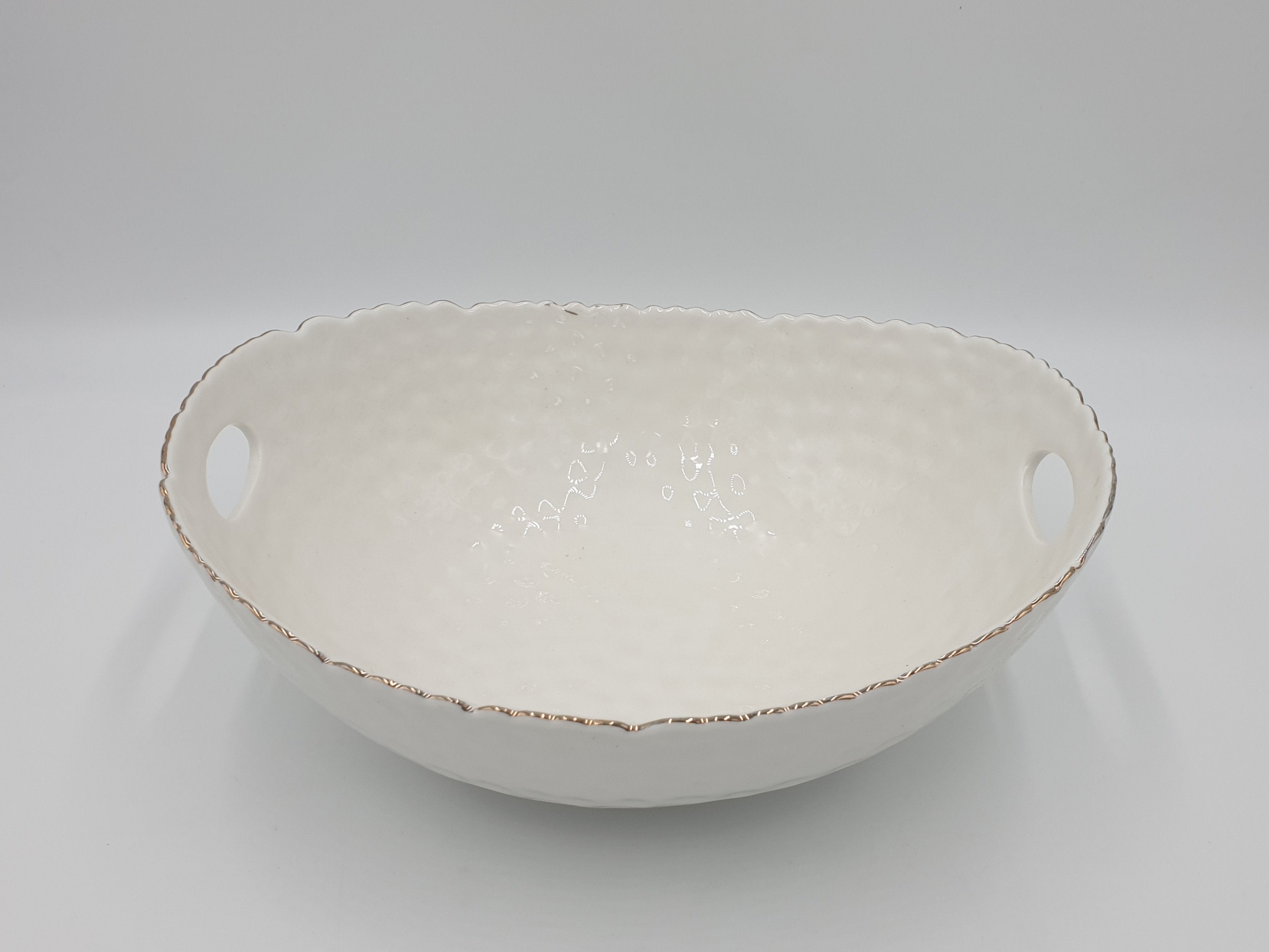 White Ceramic Oval Serving Bowl 11.5x9.2x4.5 Inches - Set of 16 for Dining, Entertaining & Kitchen Decor
