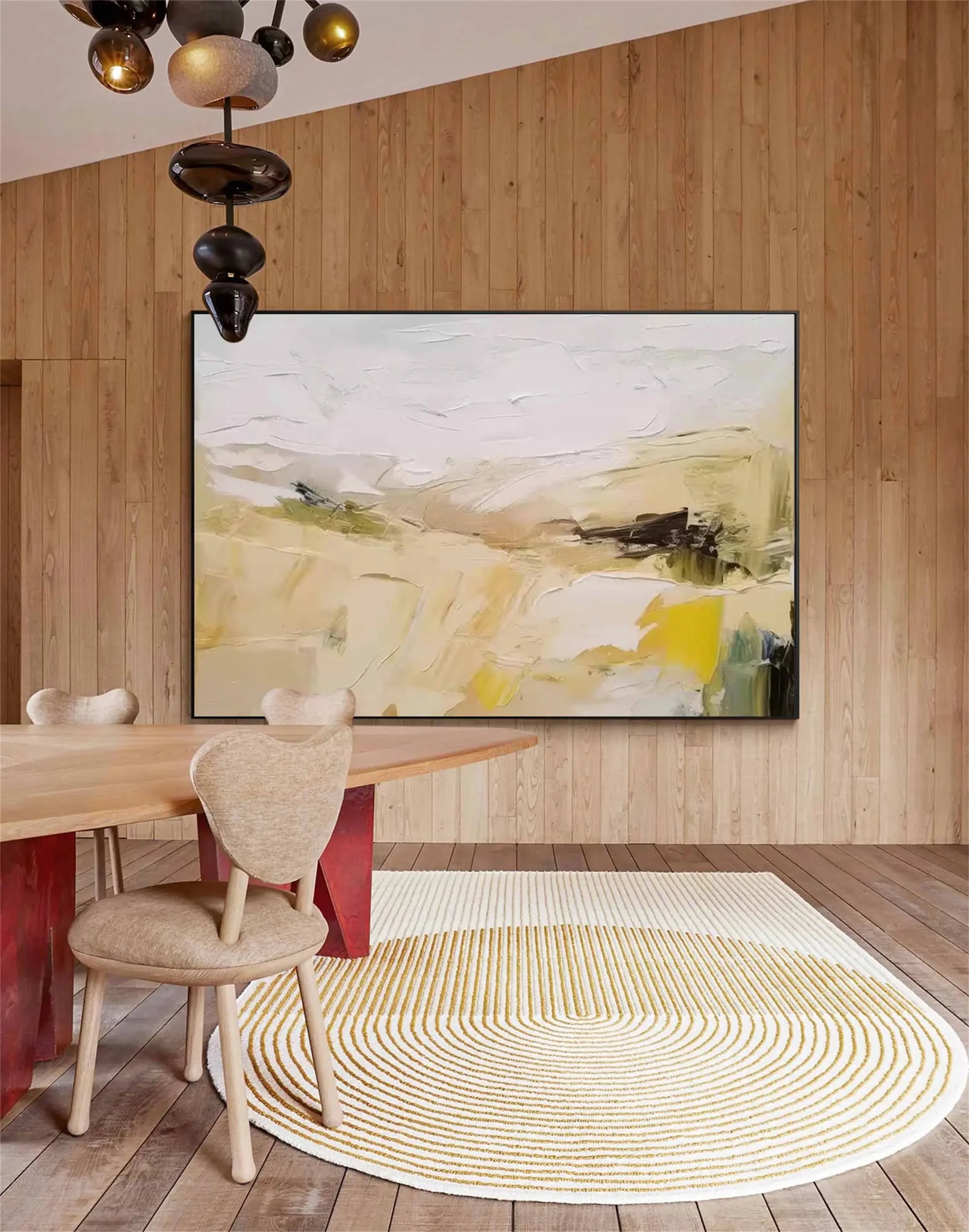 Abstract Painting #AB 112 - Modern Wall Art for Home & Office Decor | Handmade Canvas Artwork for Living Room, Bedroom & Office Spaces