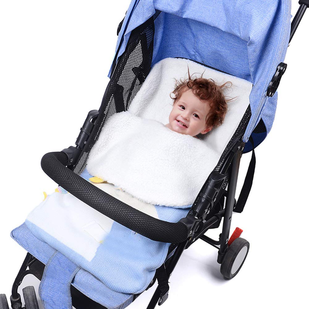 YEKEYI Unisex Baby Sleeping Bag - Soft Newborn Swaddle Wrap Blanket & Sleep Sack for 0-12 Months - Perfect for Stroller, Crib & Nursery (Blue) | Cozy & Safe for Nighttime & Naptime