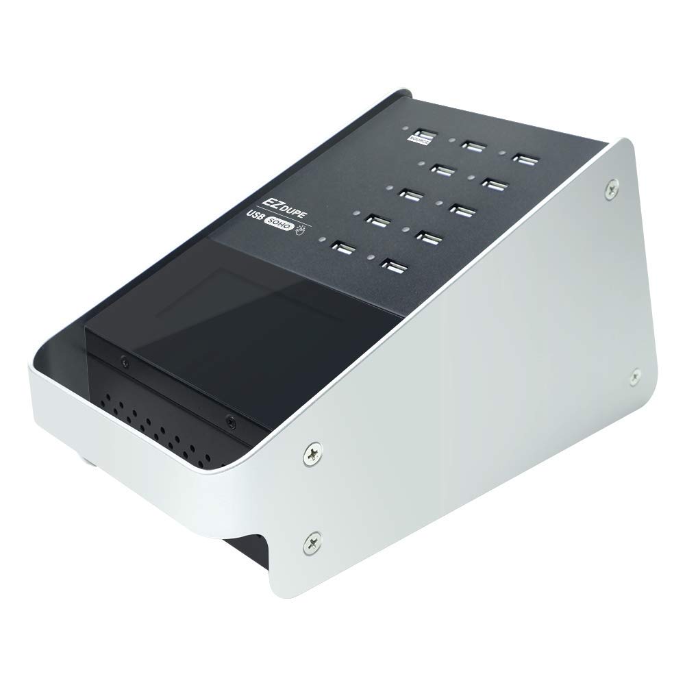 EZ Dupe SOHO Touch 1-10 USB Duplicator - High-Speed USB 2.0/3.0/3.1 Flash Drive Cloner, Copier & Eraser with Touchscreen Menu | Perfect for Data Backup, Office Use & Bulk Media Distribution