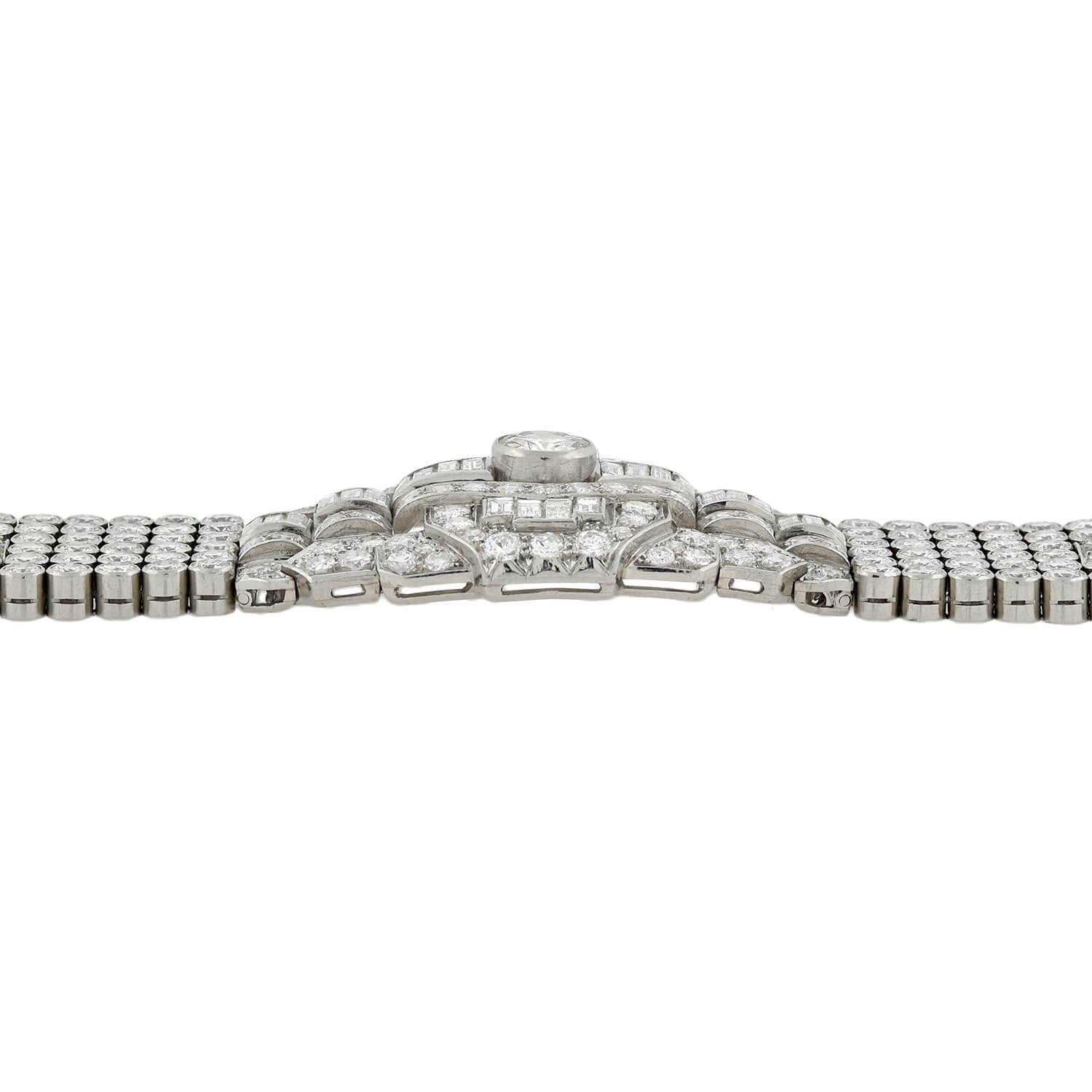 Vintage Platinum Diamond Tennis Bracelet - 32ctw Total Weight, Elegant & Timeless Jewelry for Women, Perfect for Weddings, Anniversaries & Special Occasions