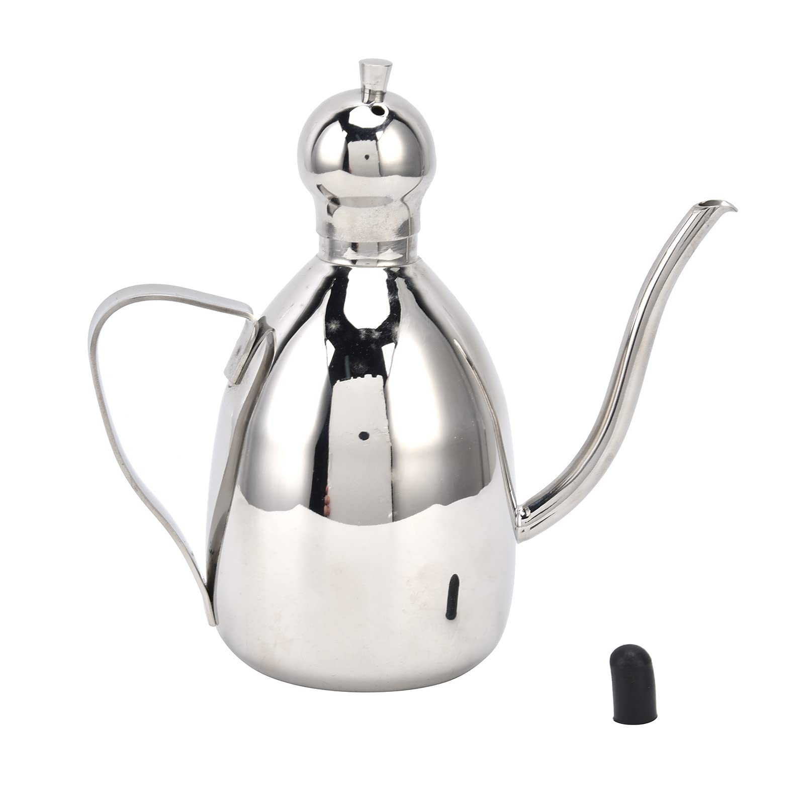 YEmirth Stainless Steel Oil Dispenser Bottle - 0.5L Leak-Proof Kitchen Oil Can with Drip-Free Spout for Cooking, Salad Dressing & Baking | Portable & Durable for Home & Restaurant Use