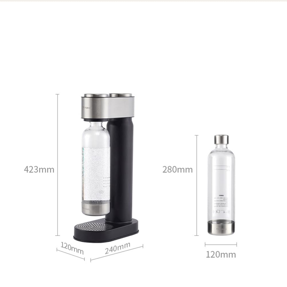 BPA-Free 1L SodaStream Machine for Home Use - Carbonated Water Maker for Juices, Cocktails & Sparkling Drinks | Perfect for Parties, Kitchen & Healthy Hydration