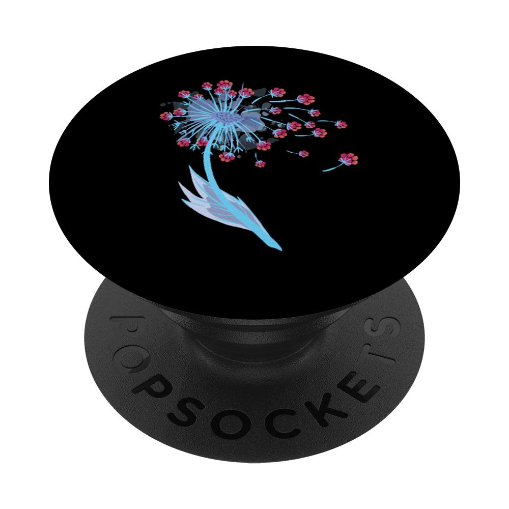 Dog Paw Print Flower Dandelion PopSockets PopGrip - Swappable Phone Grip for Dog Lovers | Perfect for Pet Owners, iPhone & Android Accessories, Cute Canine-Themed Gift