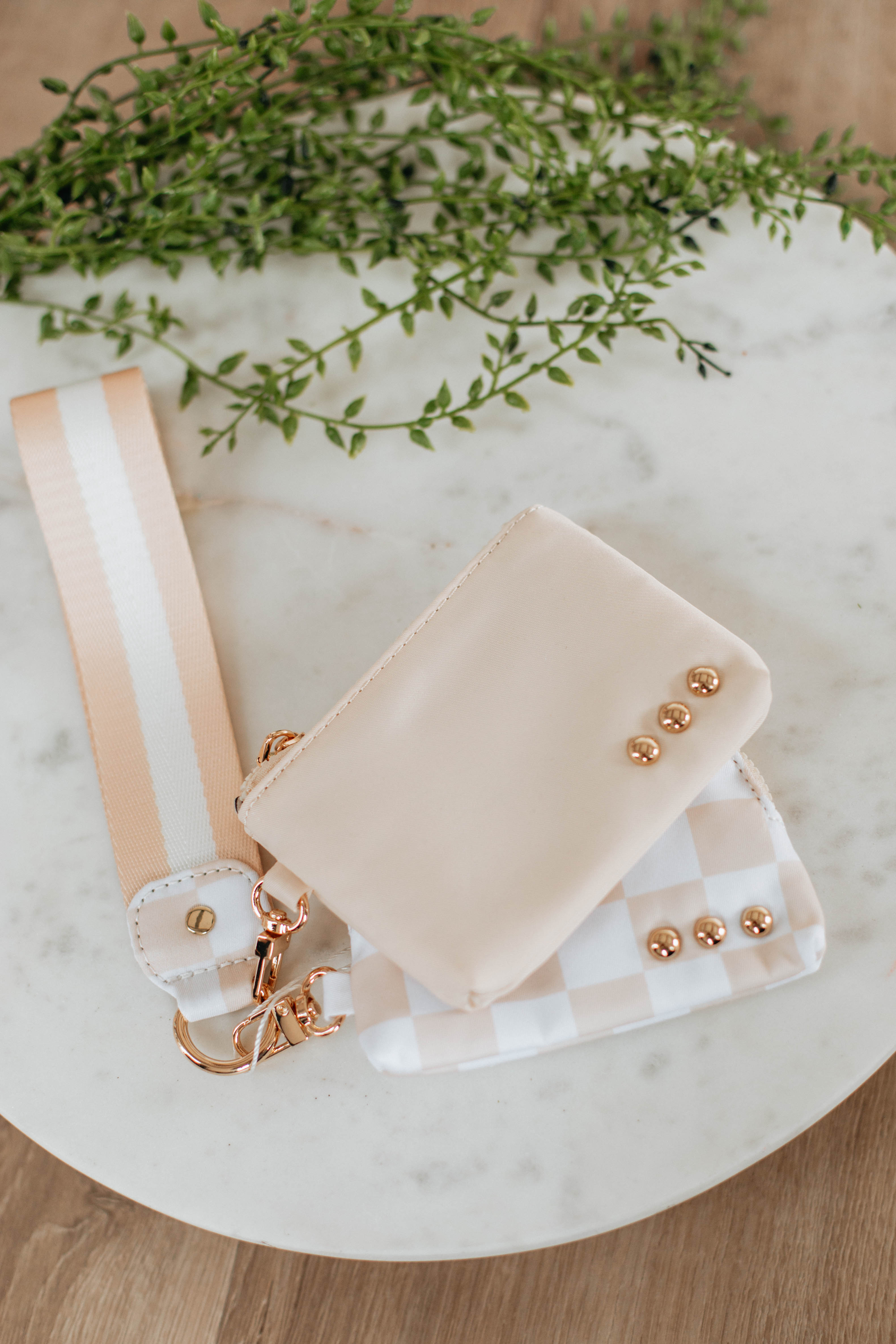 Dania Dual Wristlet Wallet - Natural Leather Crossbody Purse for Women | Perfect for Travel, Shopping & Everyday Use
