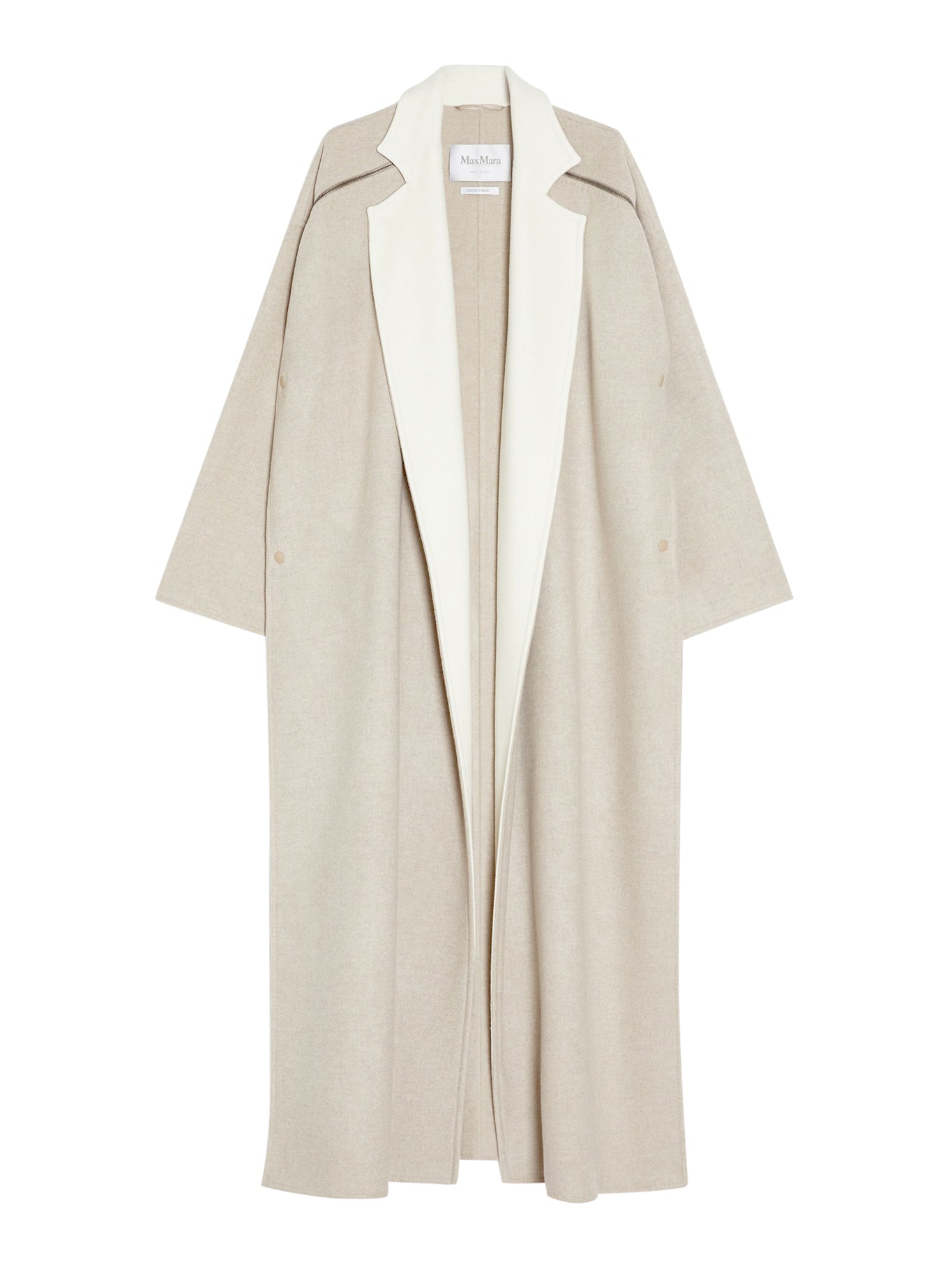Double Face Wool and Cashmere Coat for Women - Warm Winter Overcoat with Belt, Elegant Trench Coat for Office, Dating & Special Occasions