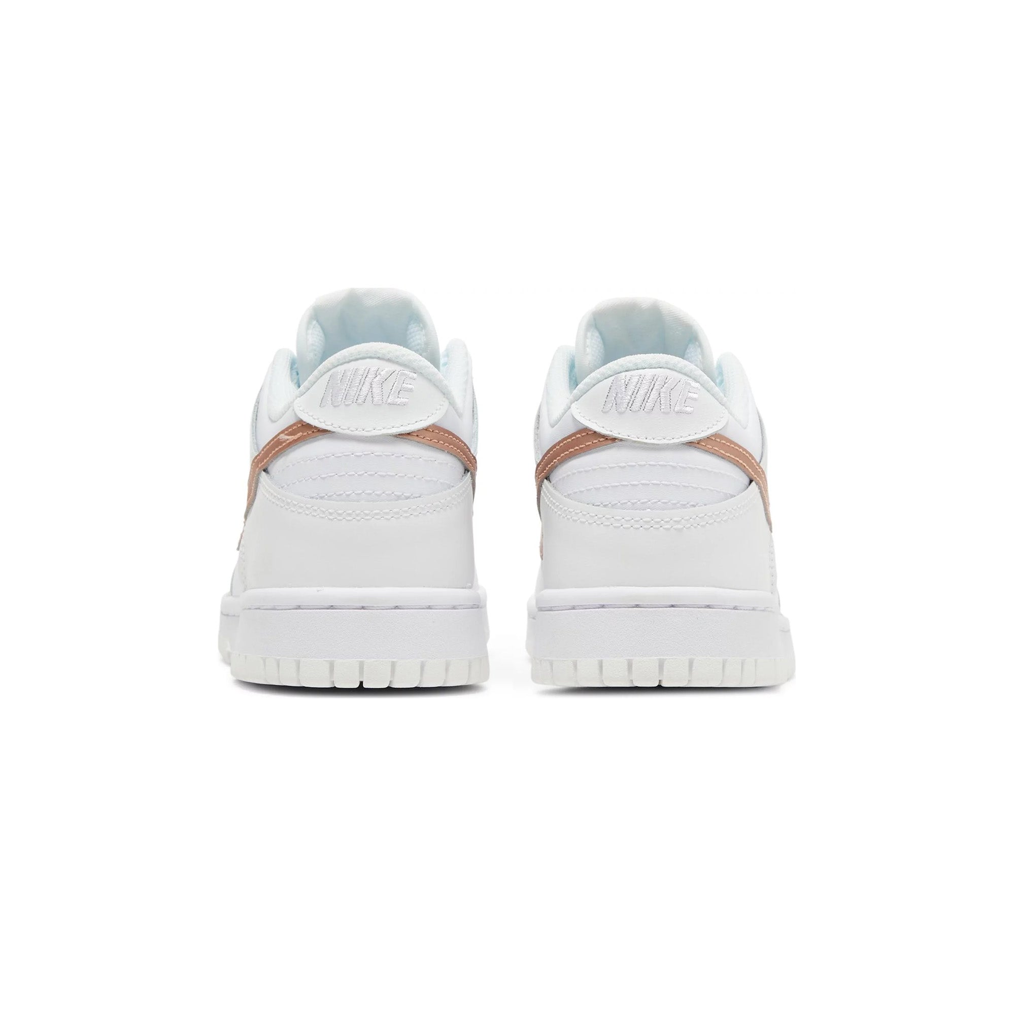 Nike Dunk Low 'White Pink' GS Sneakers (2022) - Women's & Girls' Casual Shoes for School, Streetwear & Fashion Outfits
