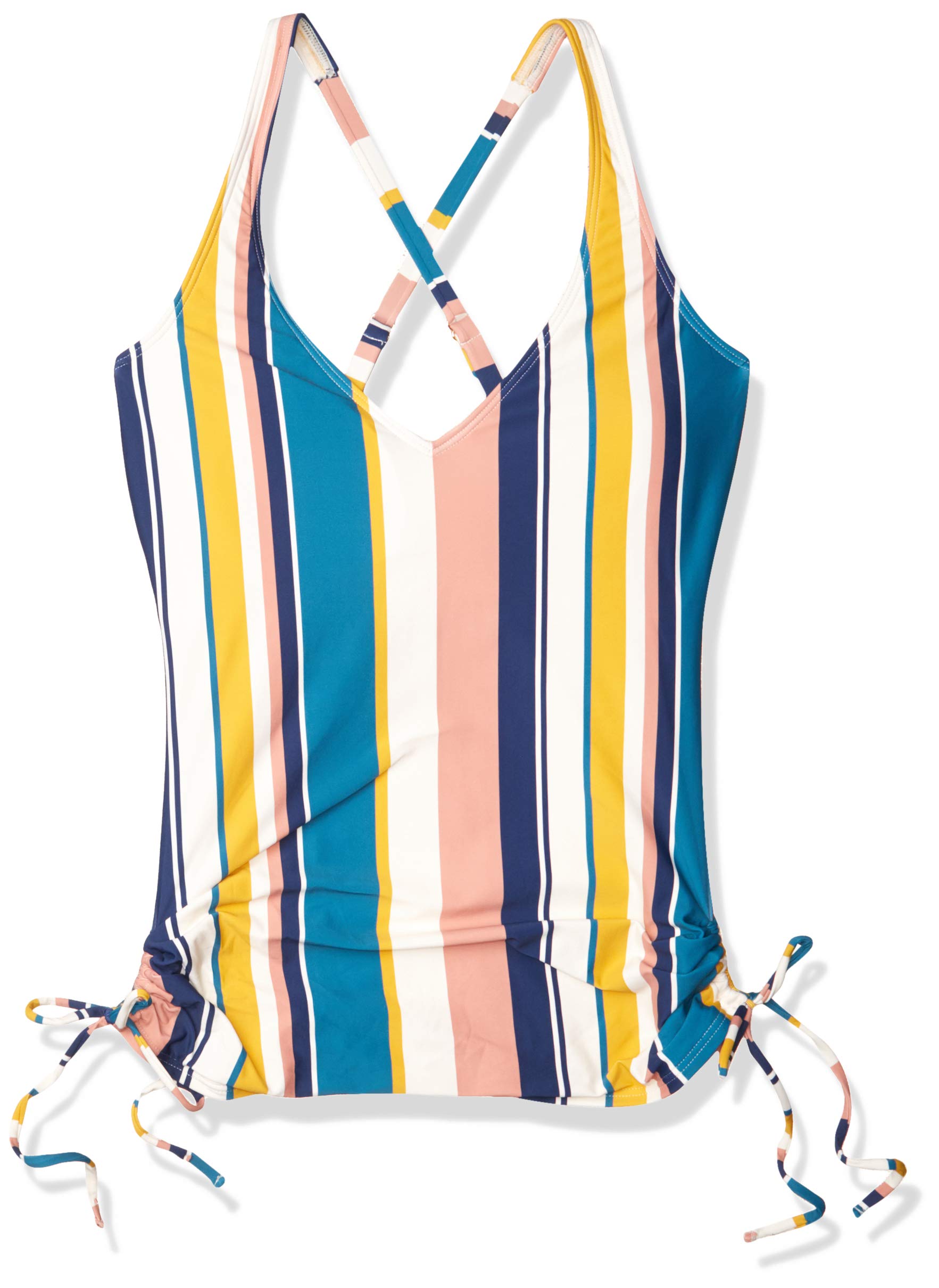 Catalina Women's Adjustable Side Cinch Tankini Top - Swimwear for Pool, Beach & Vacation | Comfortable Standard Fit Bikini Top
