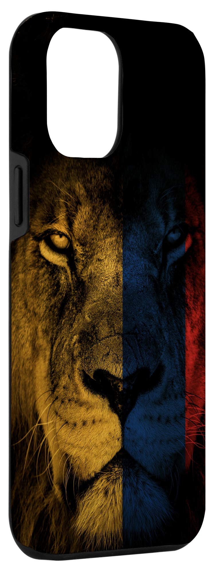 iPhone 12 Pro Max Case with Colombia Flag & African Lion Design - Durable Protective Phone Cover for iPhone 12 Pro Max - Perfect for Travel, National Pride & Wildlife Enthusiasts