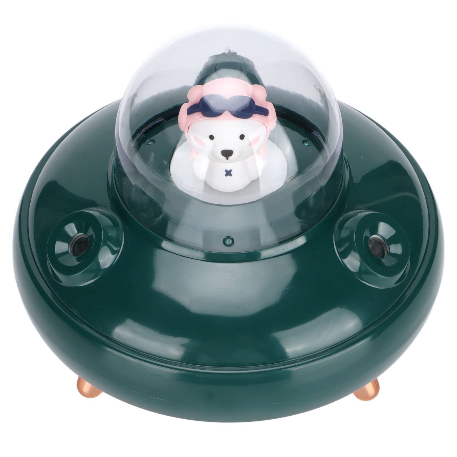 EXCLUZO Mini USB Desk Humidifier - 2 Nozzles, 2 Light Modes, One-Button Operation for Office & Travel - Compact Air Moisturizer with Night Light (Green) | Perfect for Dry Offices, Bedrooms & Small Spaces