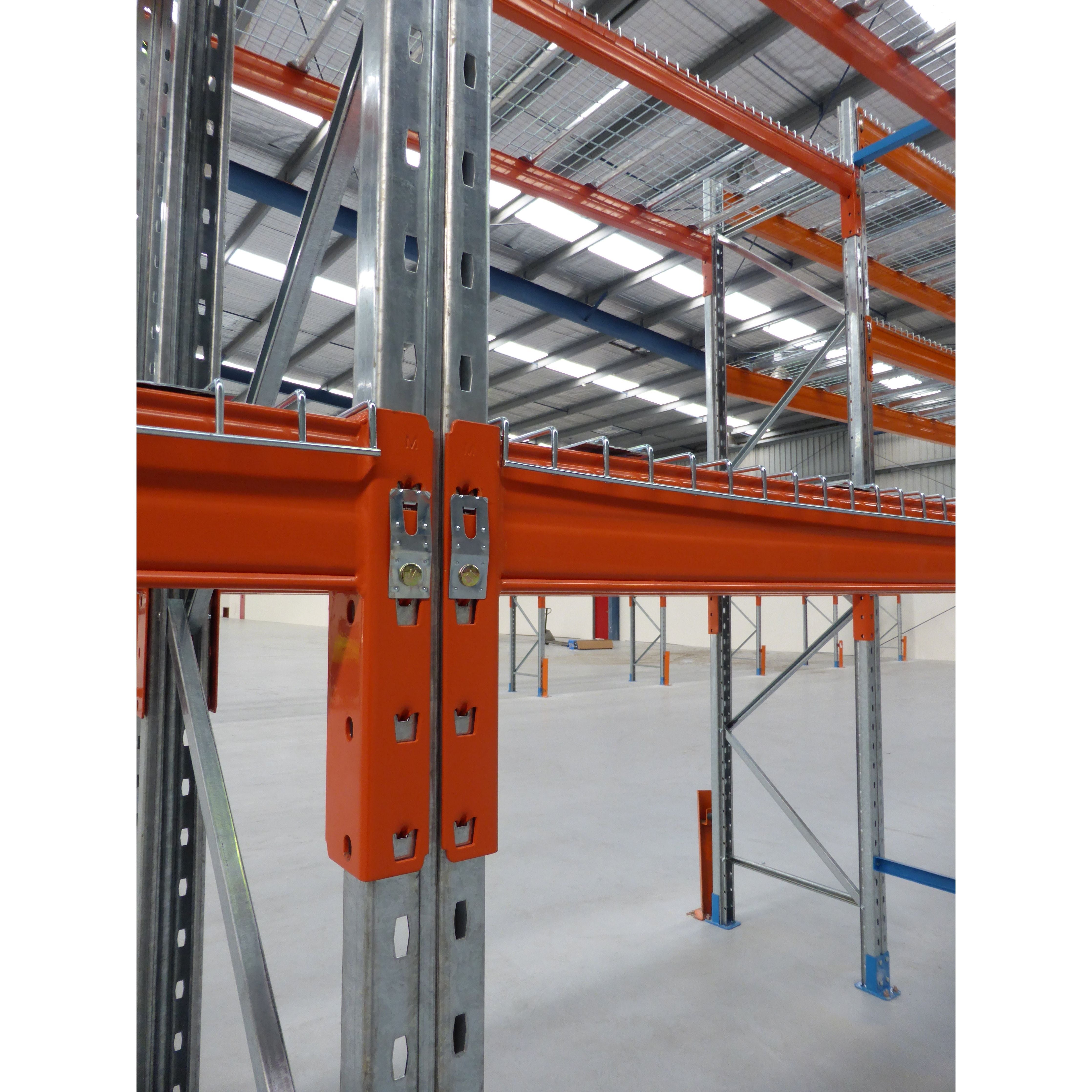 Heavy Duty Pallet Racking Frame 840mm Deep - Industrial Warehouse Storage Shelving for Forklift Loading & Organization