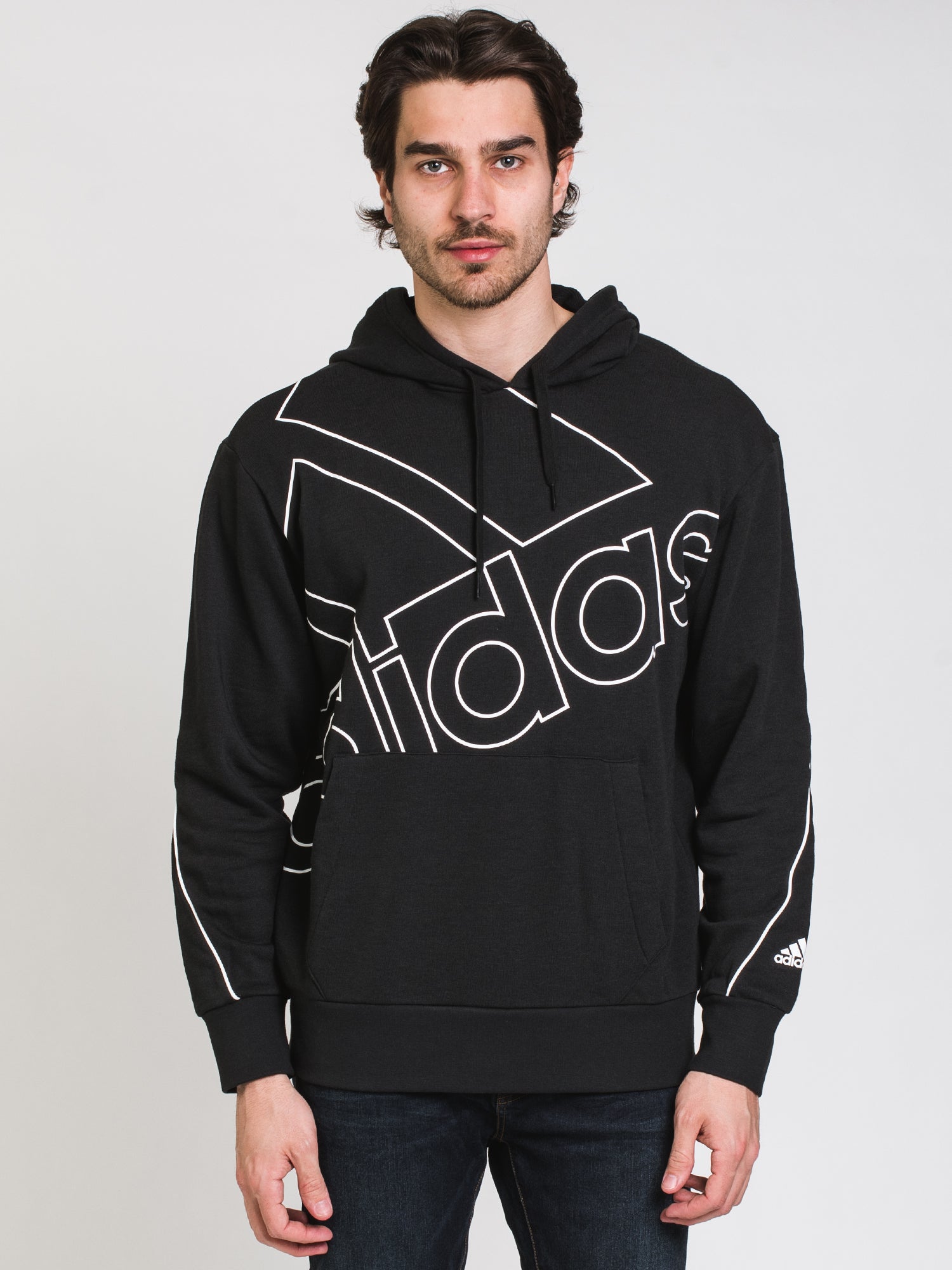 Adidas Favs Pullover Hoodie - Men's & Women's Casual Fleece Sweatshirt | Clearance Sale | Perfect for Gym, Running & Everyday Wear
