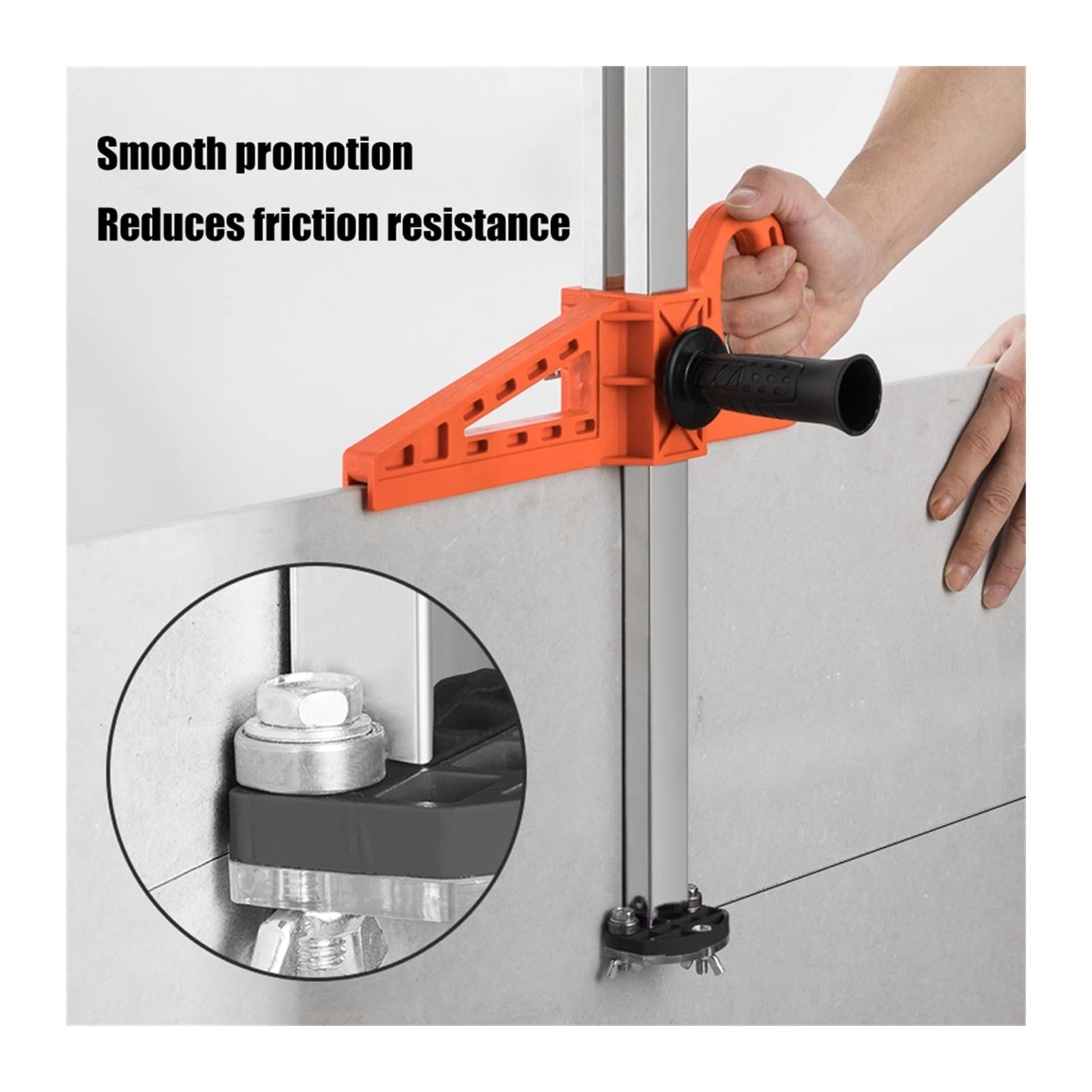 Foldable Stainless Steel Gypsum Board Cutter - Push Roller Drywall Cutting Tool for Woodworking & DIY Projects | Perfect for Home Renovation, Construction, and Crafting