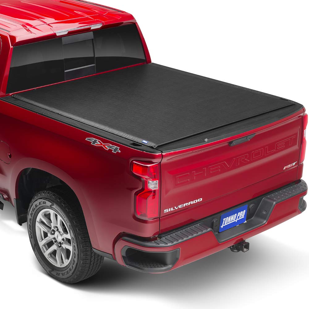 Tonno Pro Lo Roll Soft Roll-Up Truck Bed Tonneau Cover - LR-5005 | Fits 2007-2021 Toyota Tundra with Utility Track System | 6'7
